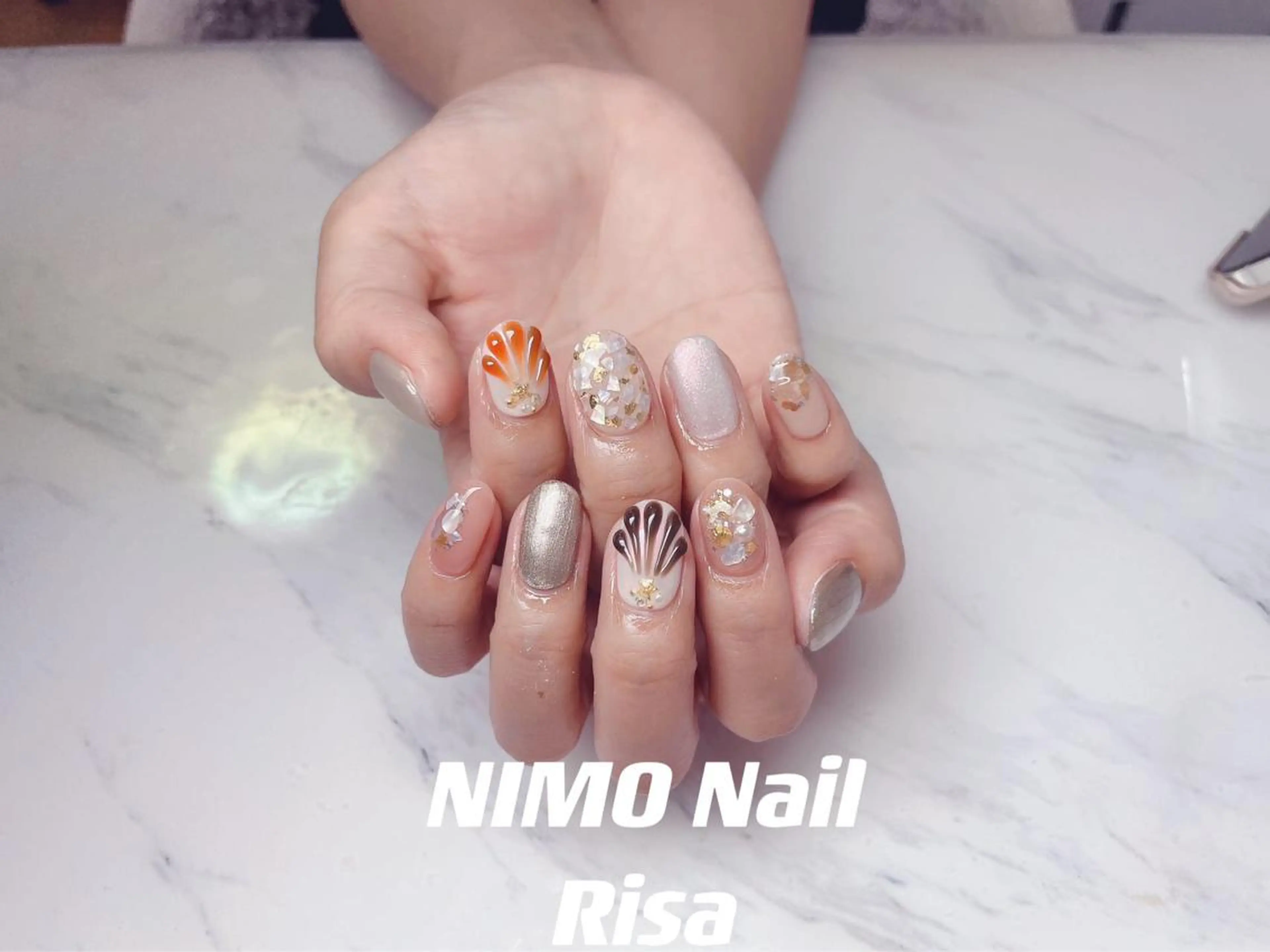 ネイル ハンドネイル RI SA☀️ リサのネイルデザイン