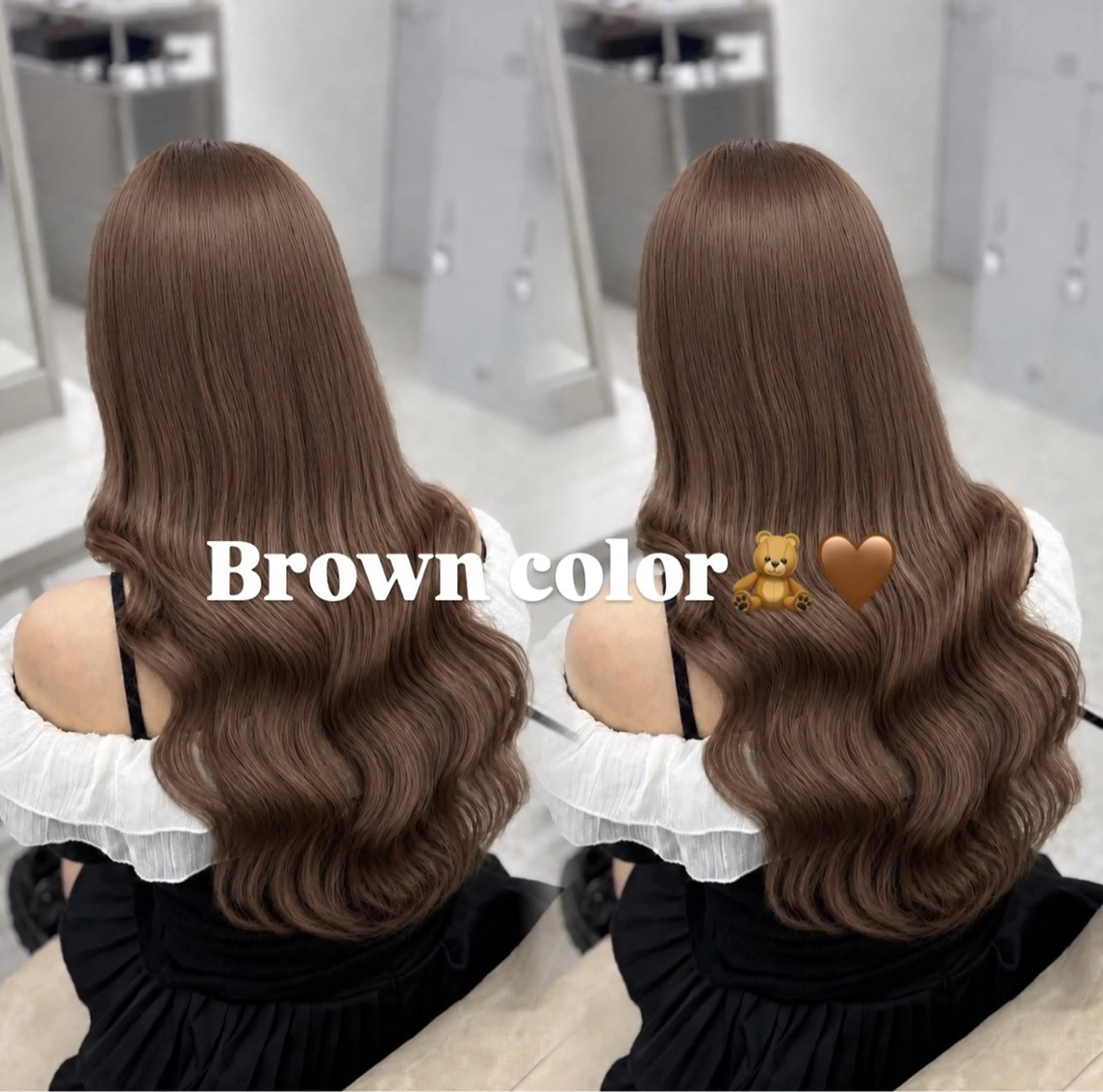 ロング カラー ヘアカラー coco ウナのヘアスタイル