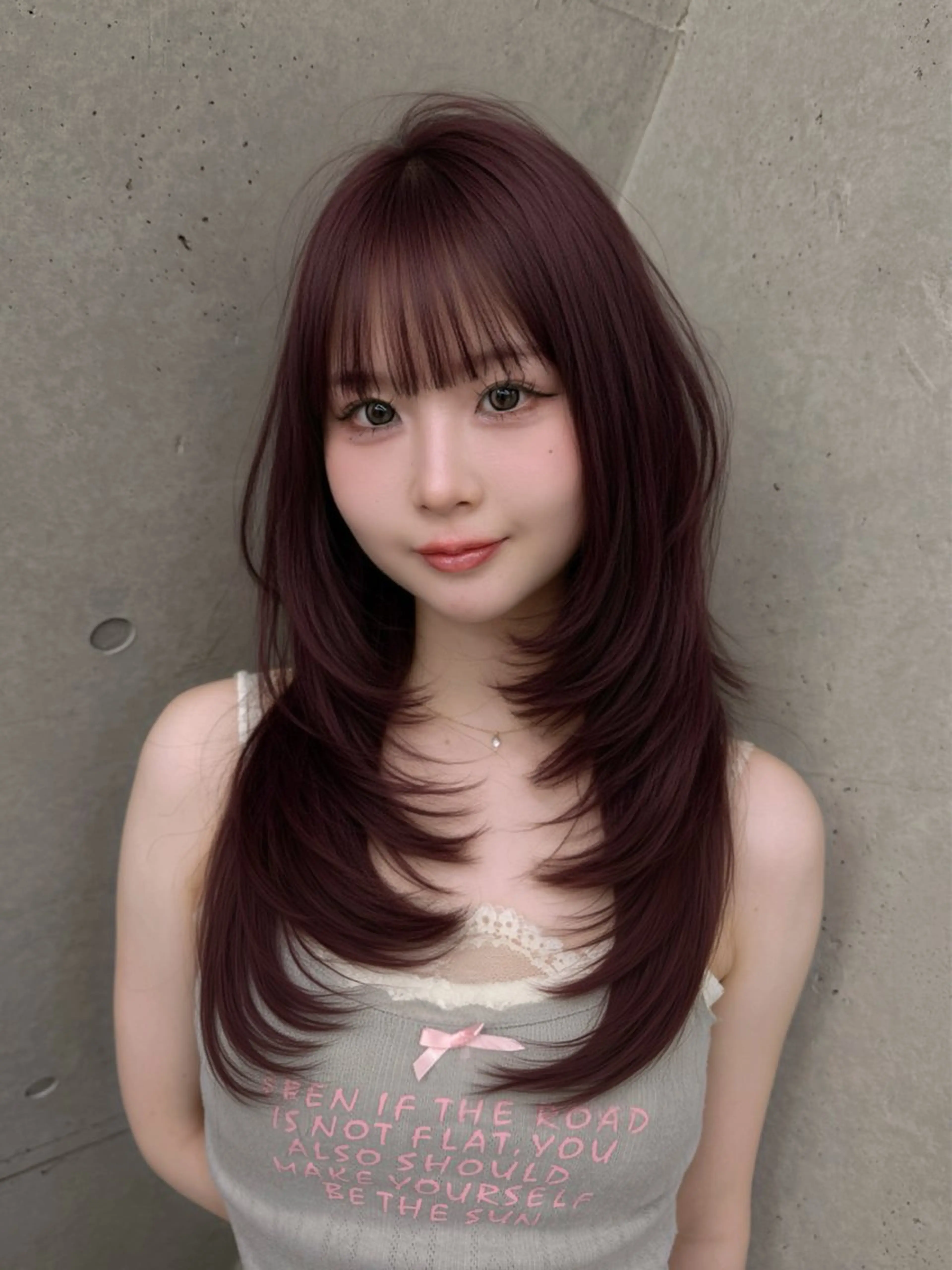 ロング カット ゆい 似合わせカットのヘアスタイル