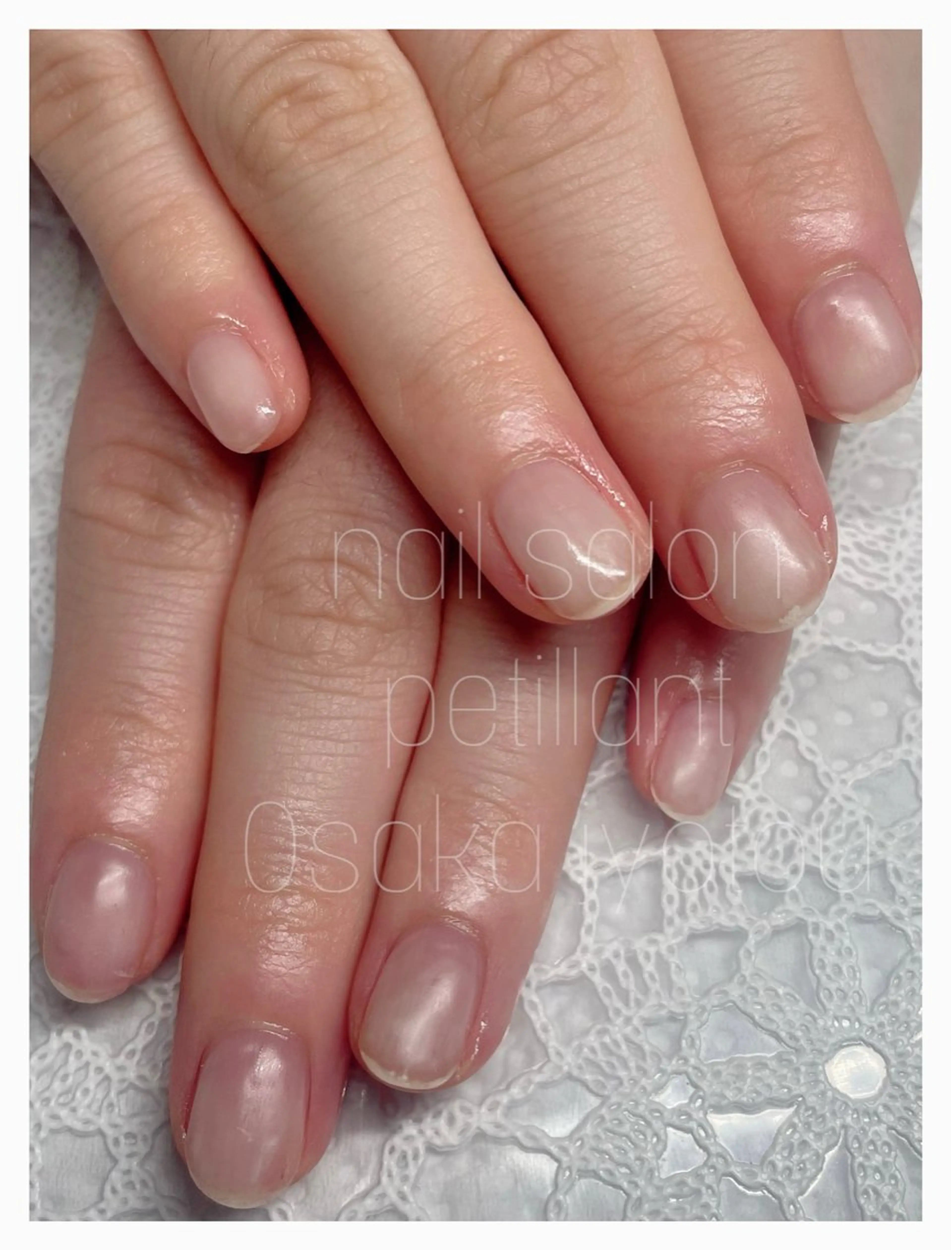 ネイル クリアネイル ジェルネイル マットネイル nail salon petillantのネイルデザイン