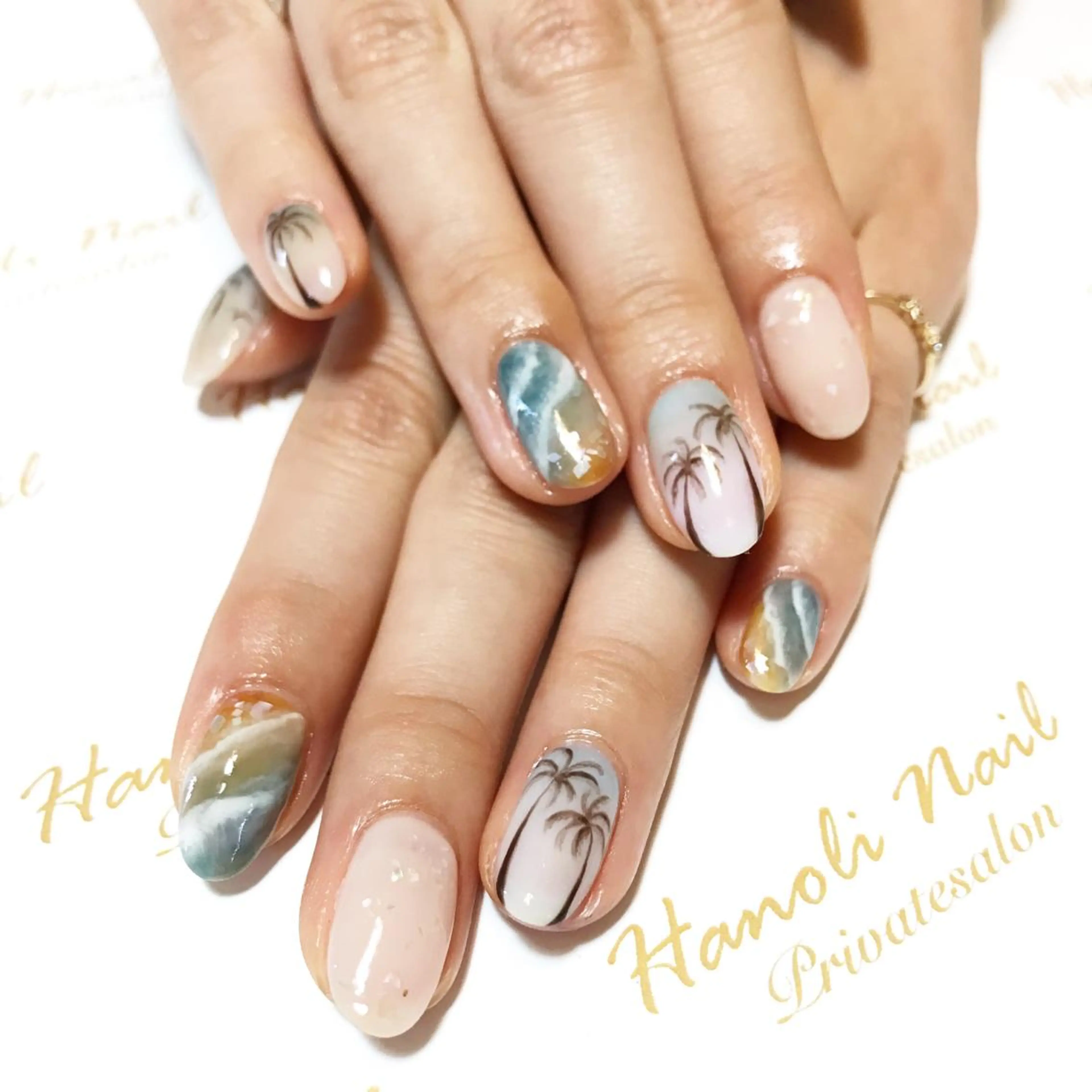 【minimo限定】ハンドジェルオン(デザインやり放題//特殊アート)ジェルオフ込の写真