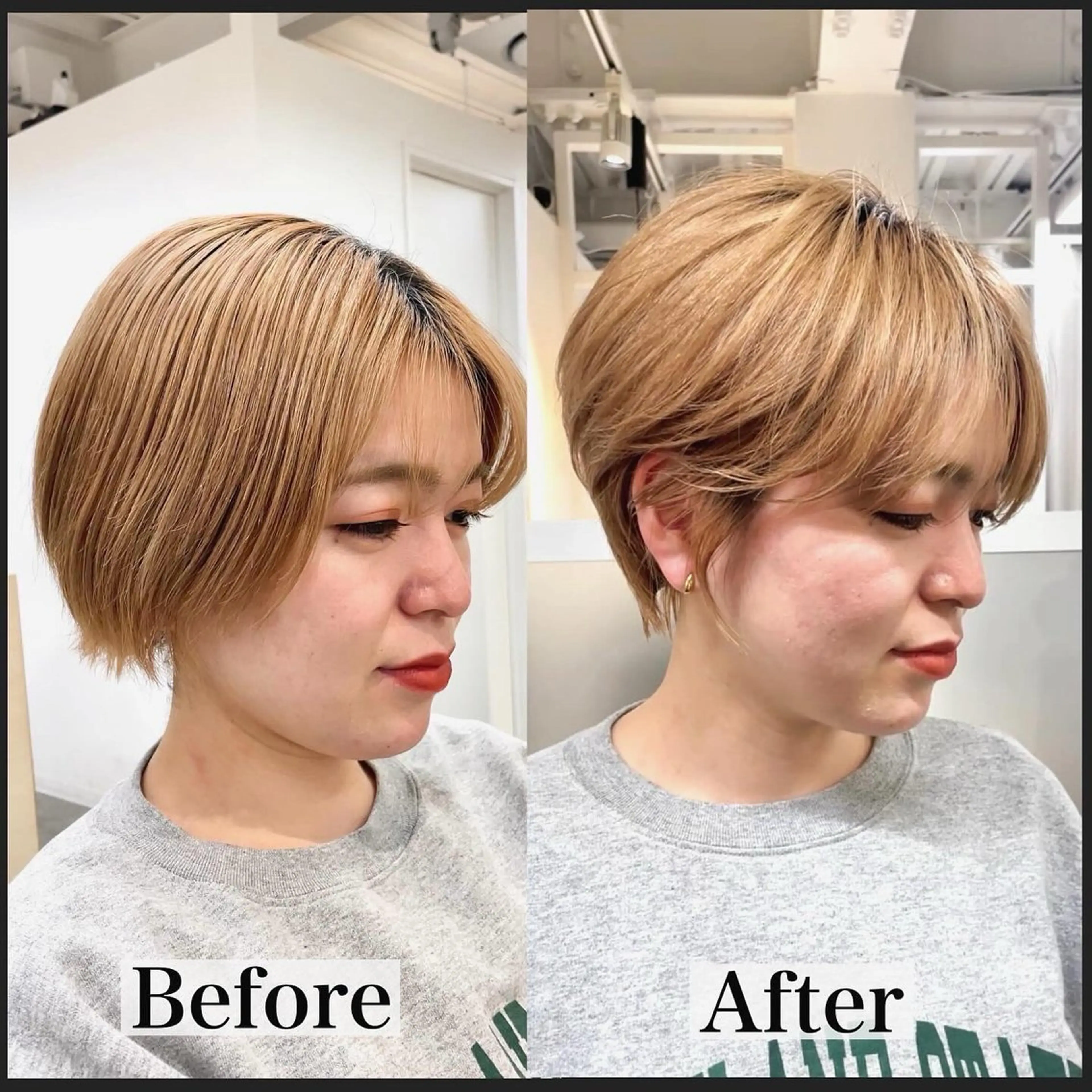 ショート カラー ショートボブ ボブ ショートヘア 表参道【髪質改善】 宮嶋勇太のヘアスタイル