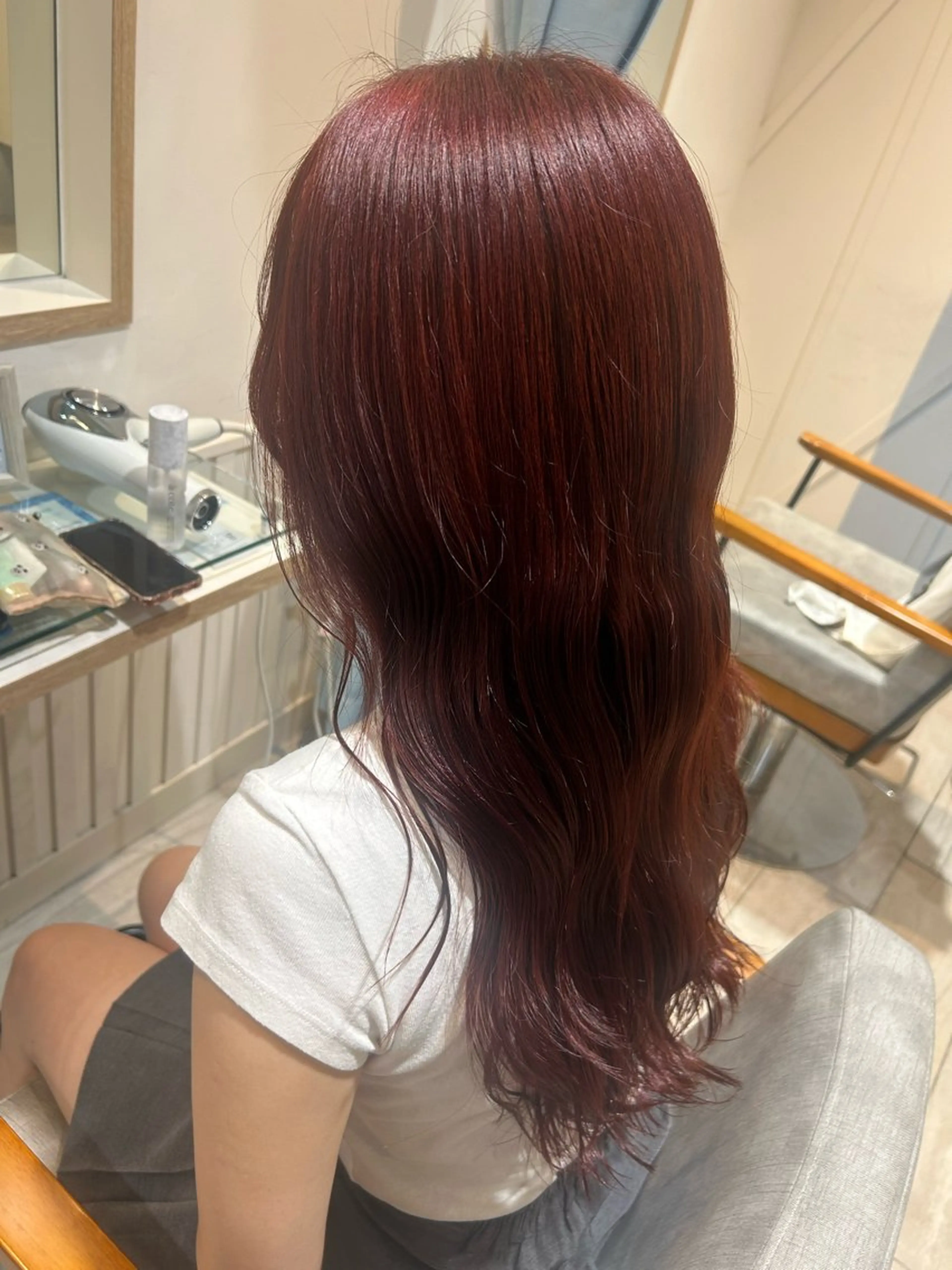 ロング カラー 大川 夏実のヘアスタイル