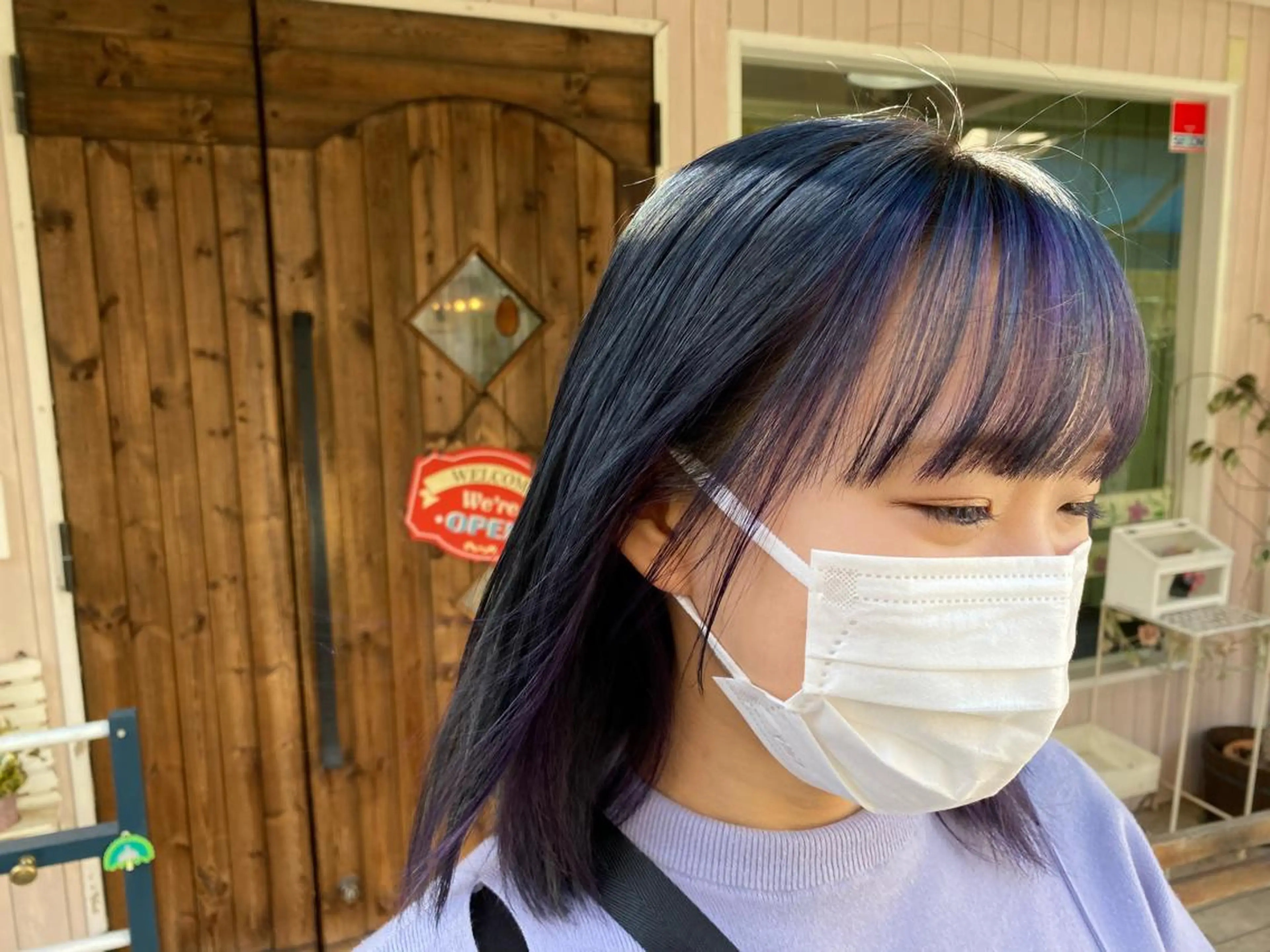 ミディアム 🩶西 雪乃/透明感 くすみカラー🫧のヘアスタイル