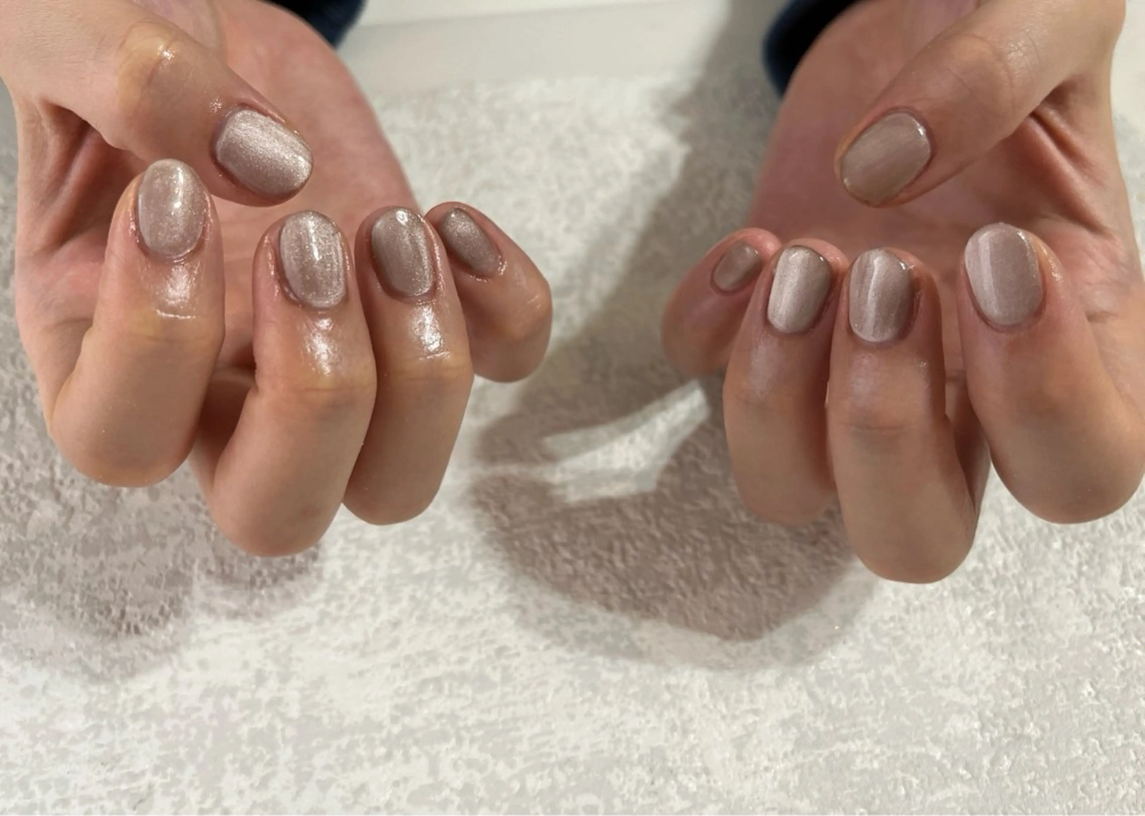 ネイル オーロラネイル フットネイル フレンチネイル ジェルネイル 韓国ネイル kikinail 溝の口のネイルデザイン