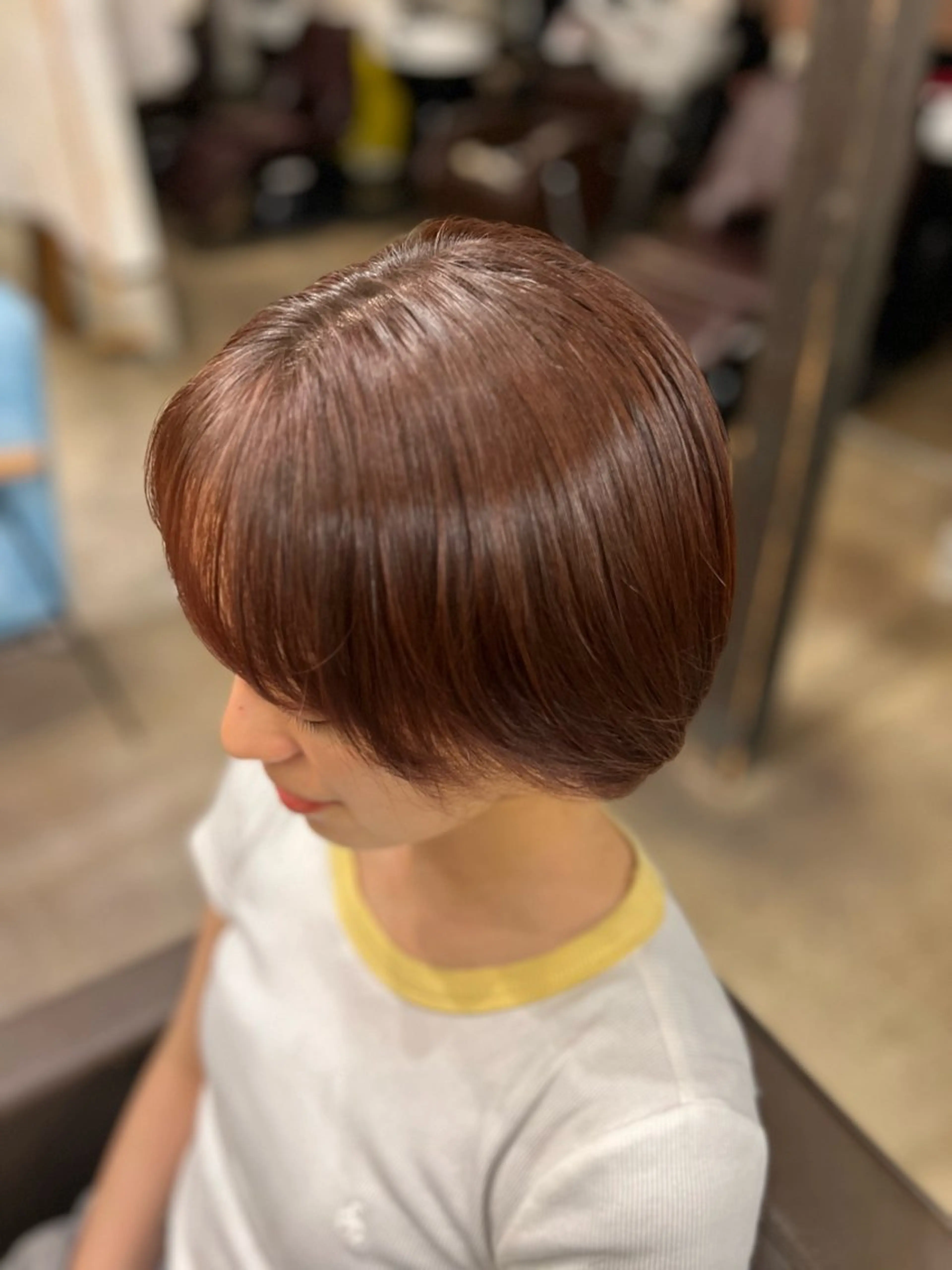 ショート カラー ブラウンカラー レッドカラー レッドブラウン 🫧 のぞみ🫧のヘアスタイル