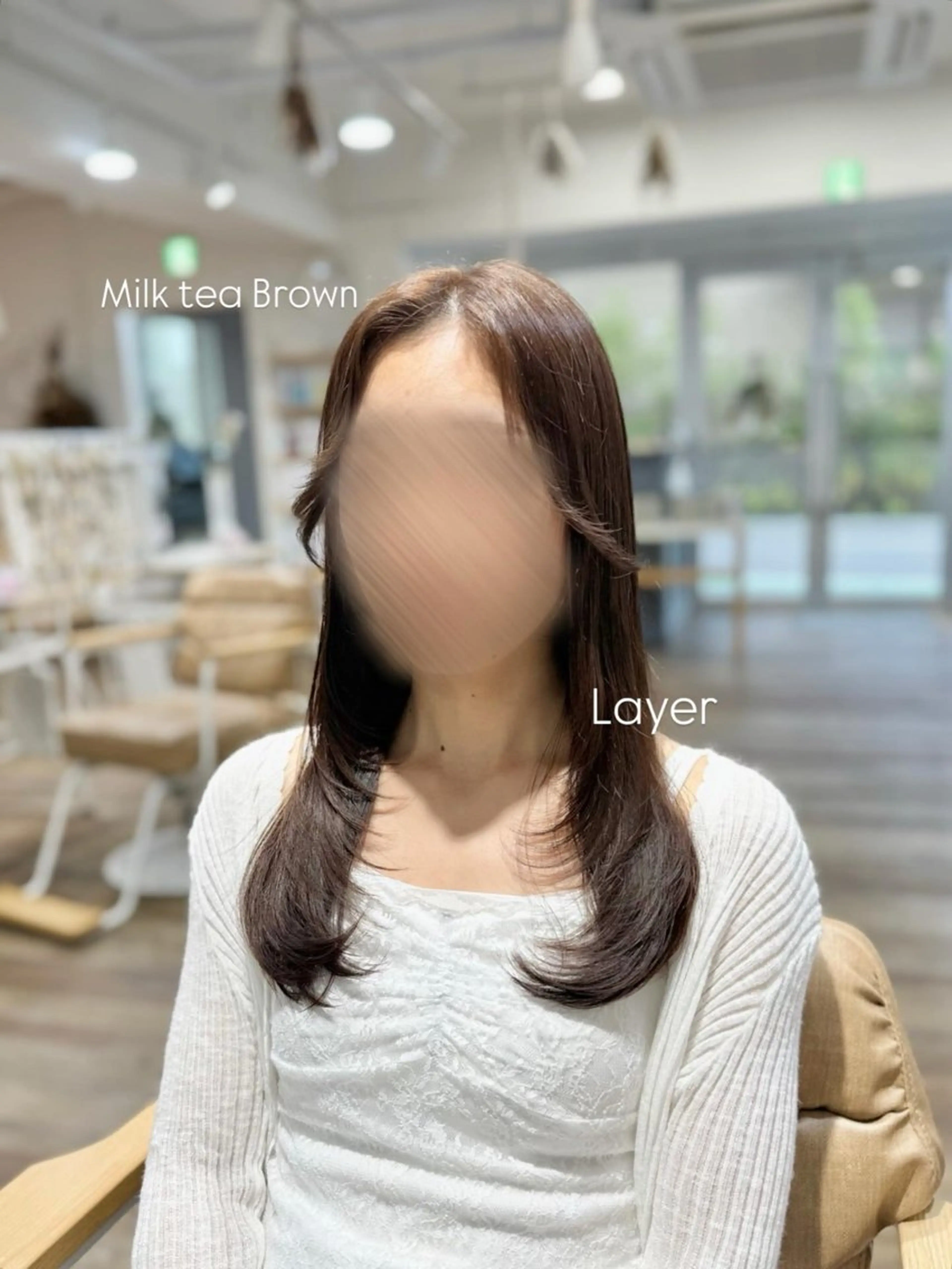 ロング カット トリートメント ピンク・ラベンダー/ レイヤー/NANAのヘアスタイル