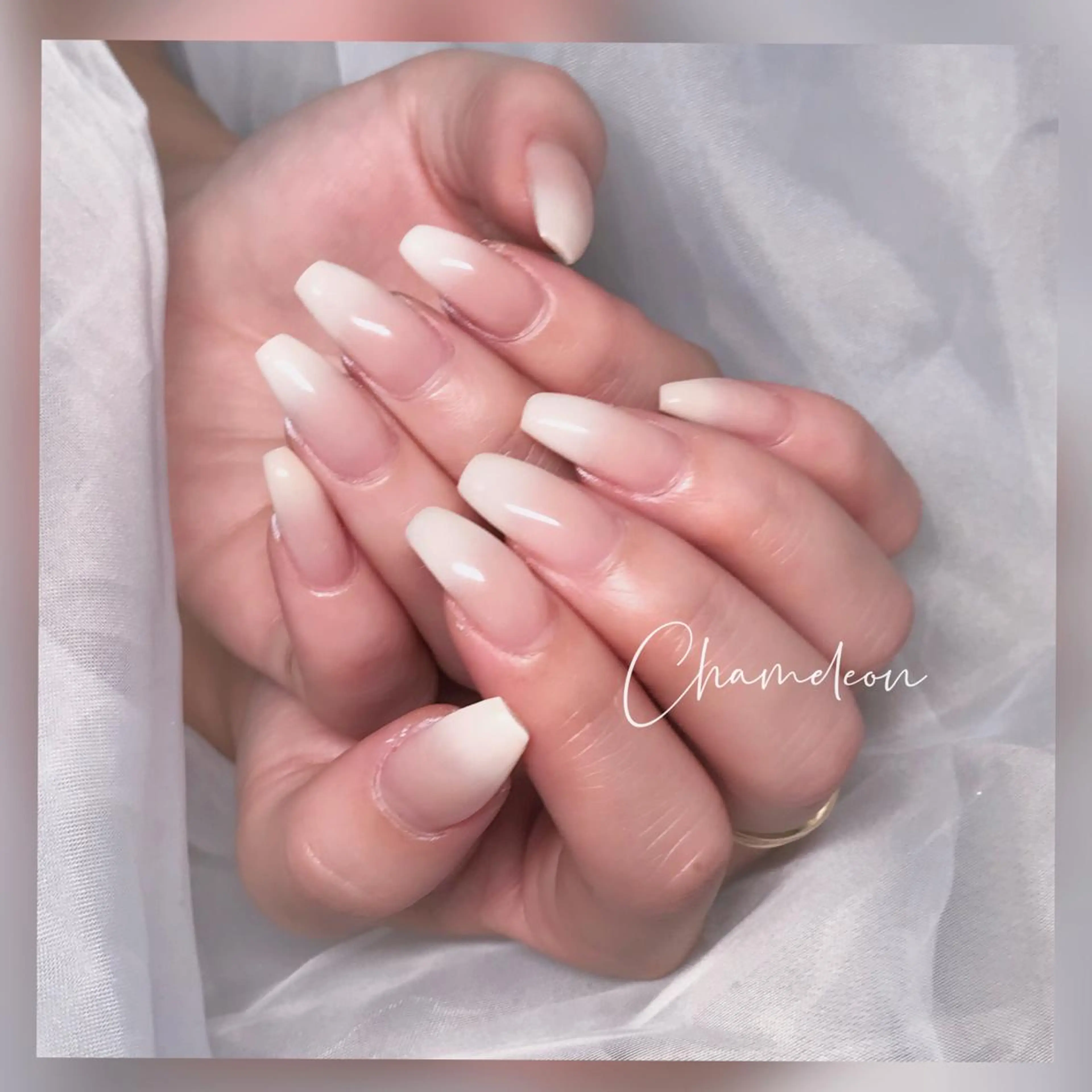 ネイル グラデーション ハンドネイル 《カメレオン》 西田美輝のヘアスタイル