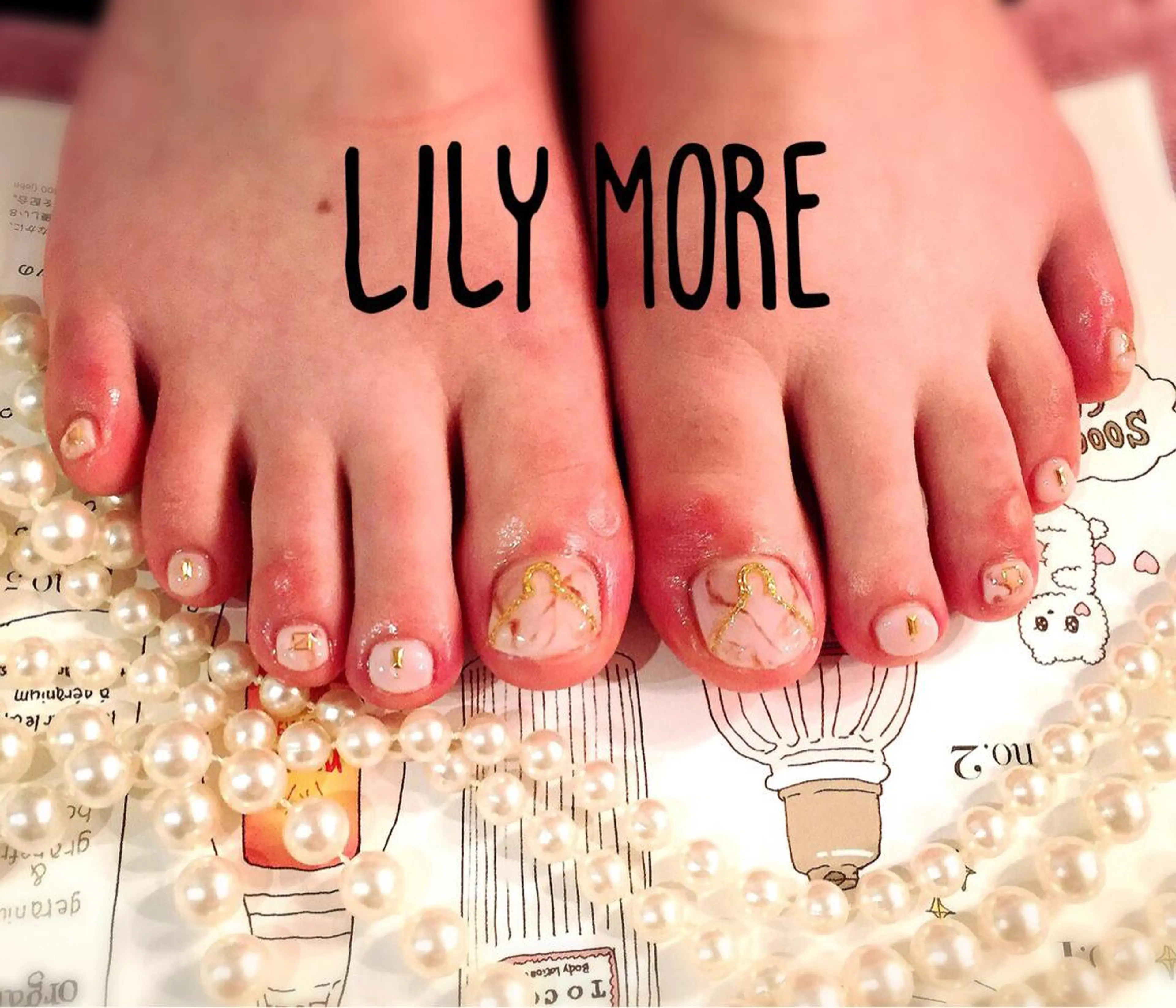 ネイル 大理石ネイル(マーブル) Lily closetのネイルデザイン