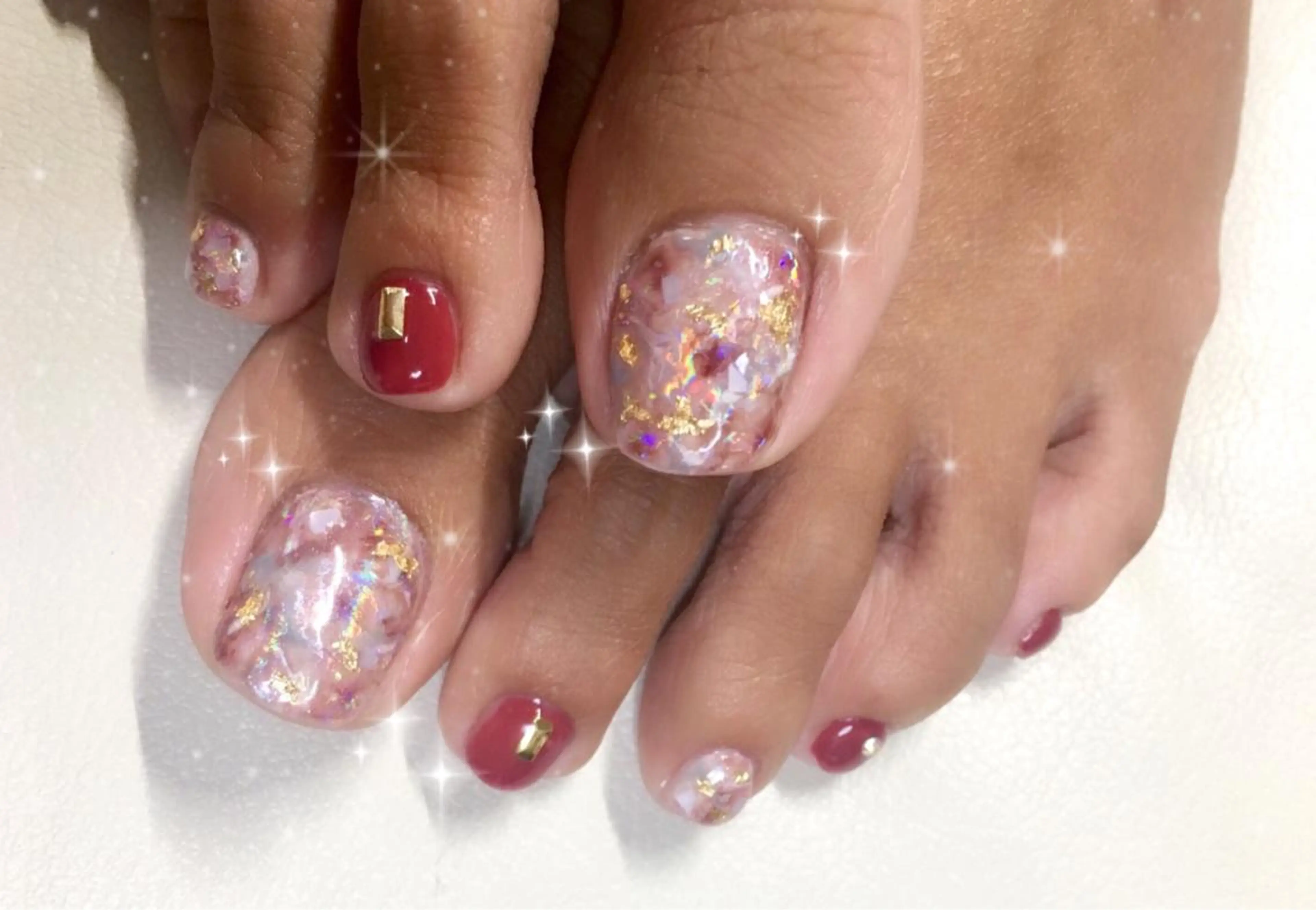 ネイル ニュアンスネイル フットネイル luana nailのネイルデザイン