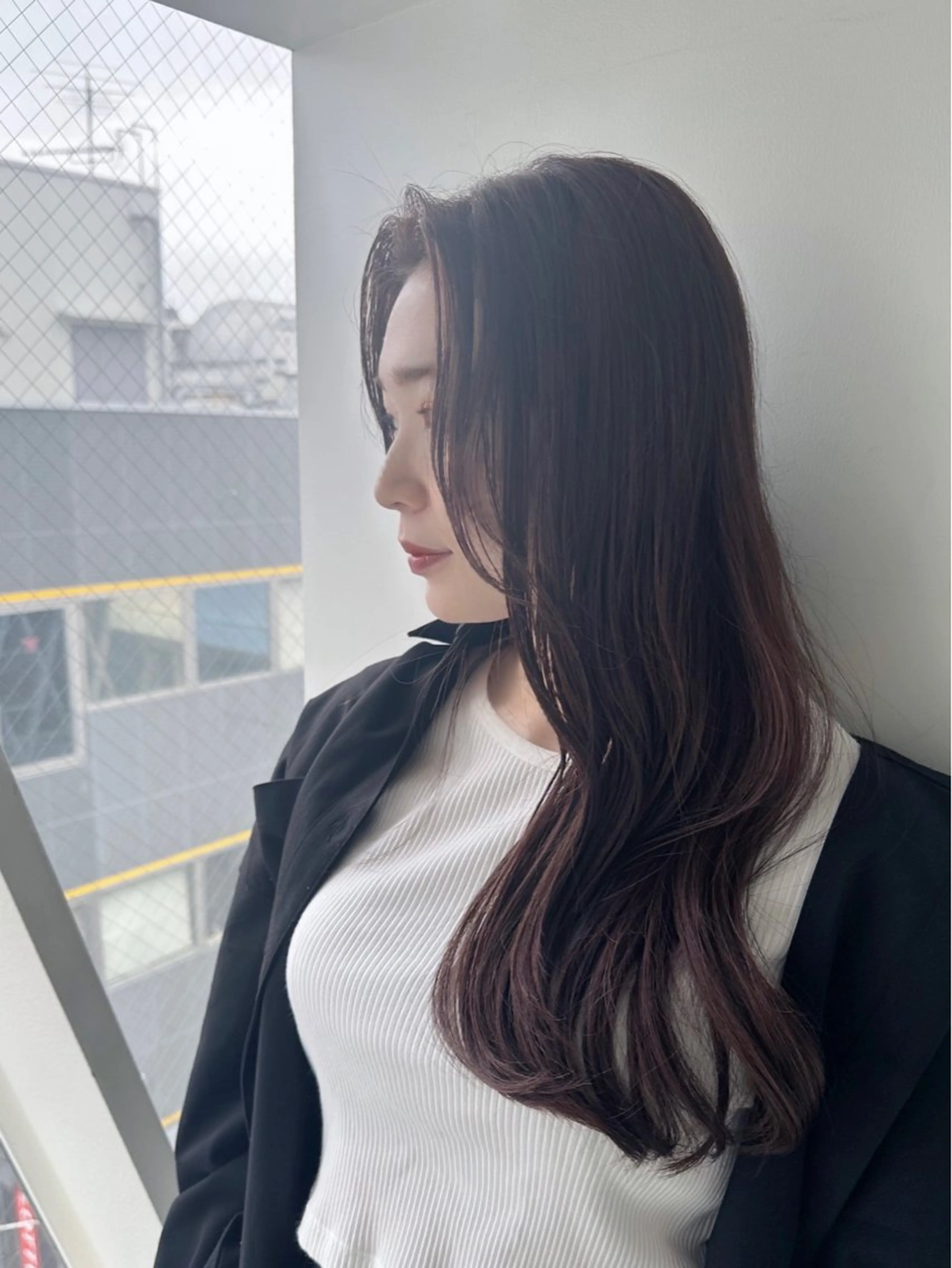 ロング カラー ヘアアレンジ 髪質改善🫧美髪矯正 🤍Yuiのヘアスタイル