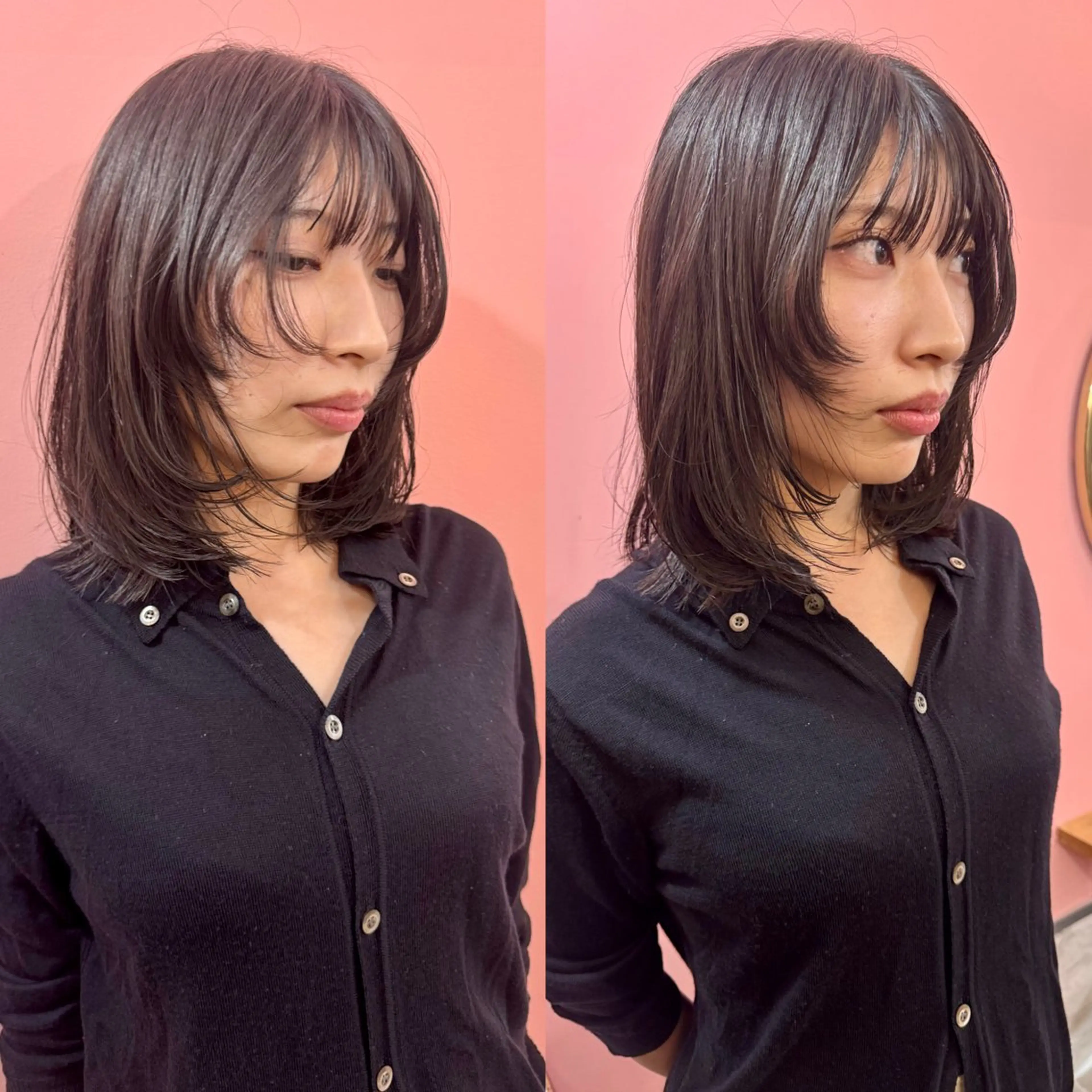 ミディアム 捺葵 @72tomi__のヘアスタイル