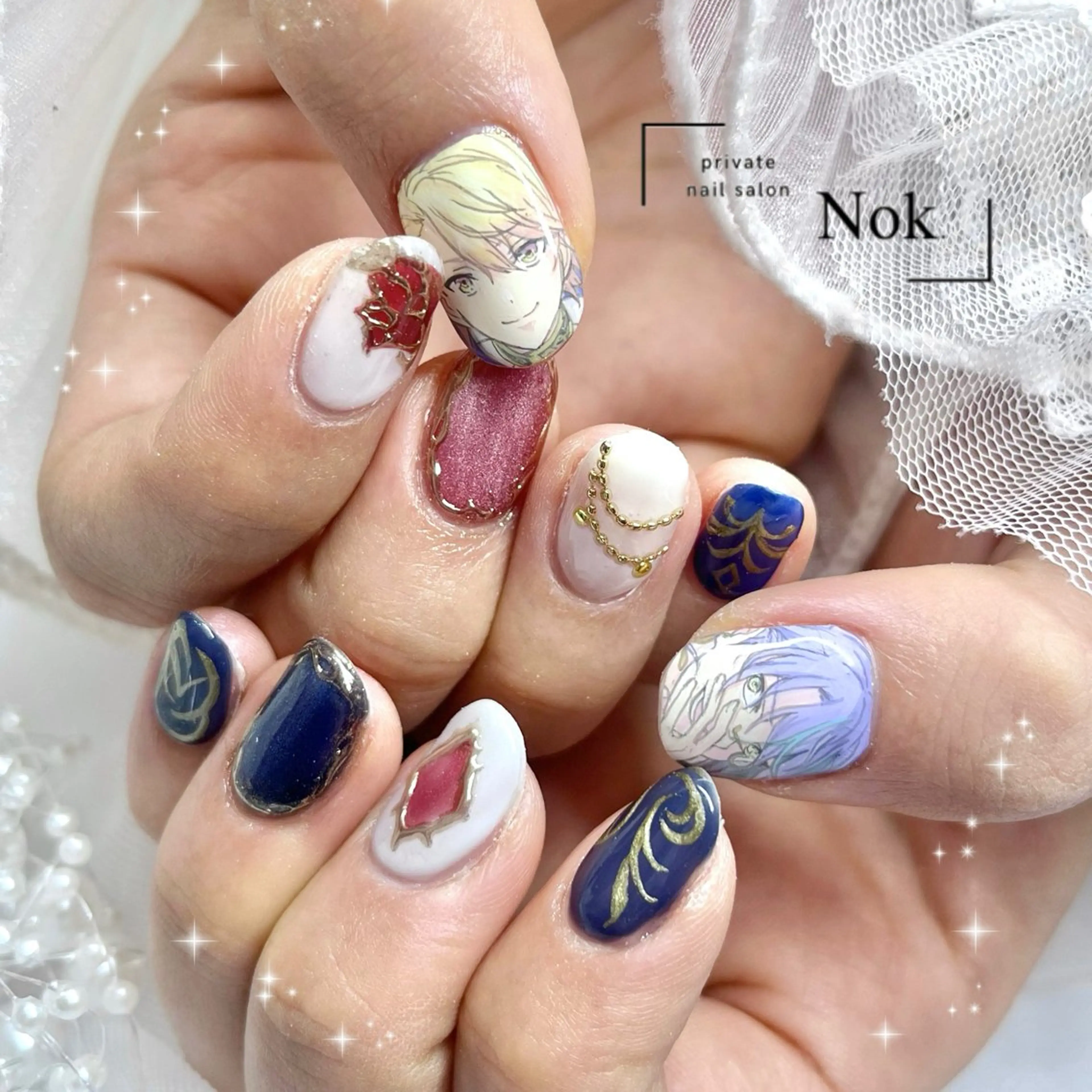 ネイル ハンドネイル 池袋痛ネイル Nok. 渡辺のネイルデザイン