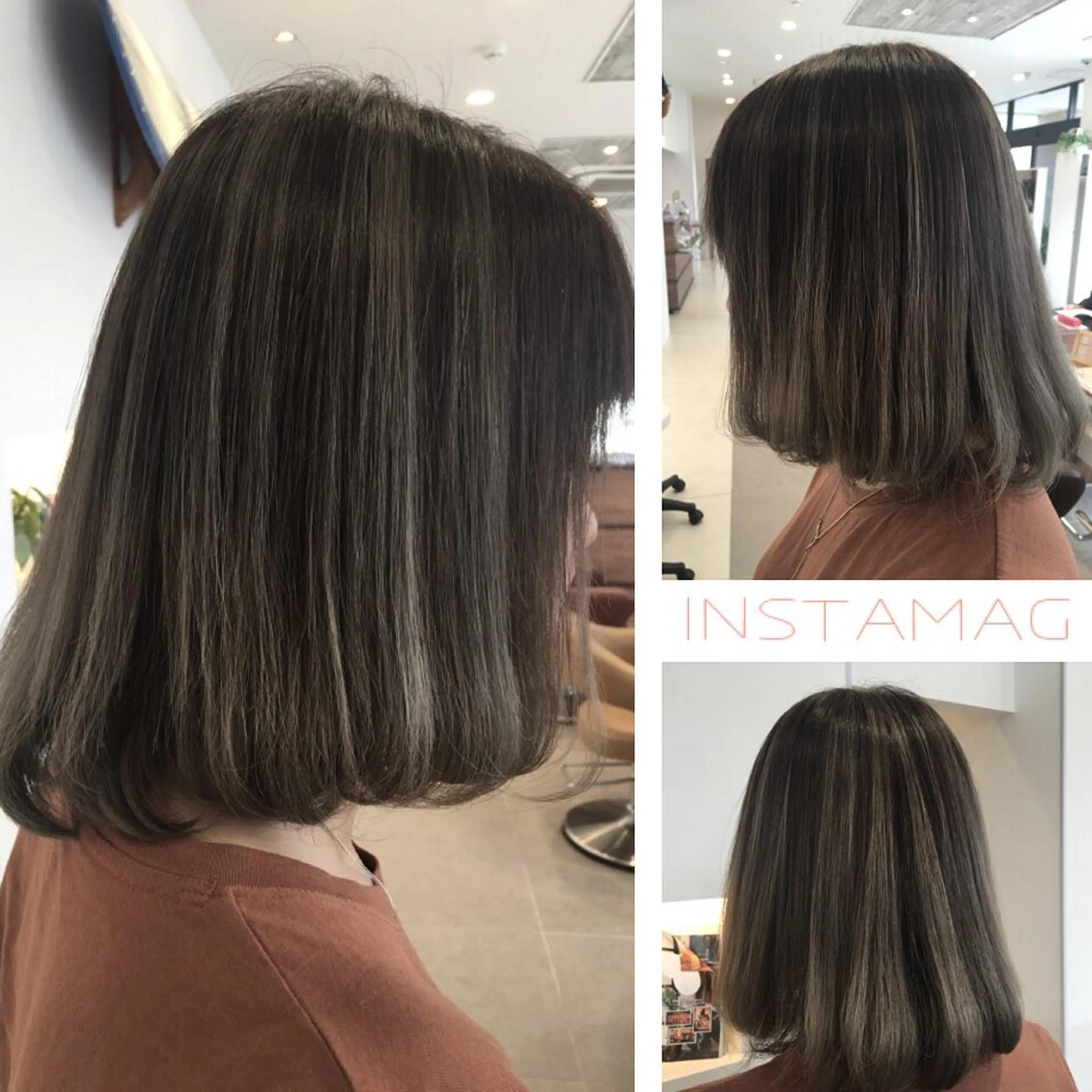 ショート ミディアム セミロング ロング カラー パーマ ヘアアレンジ メンズ キッズ ネイル まつエク メンズハイライト グラデーションカラー グレージュ ハイライトカラー ハイライト ひがし さゆりのヘアスタイル