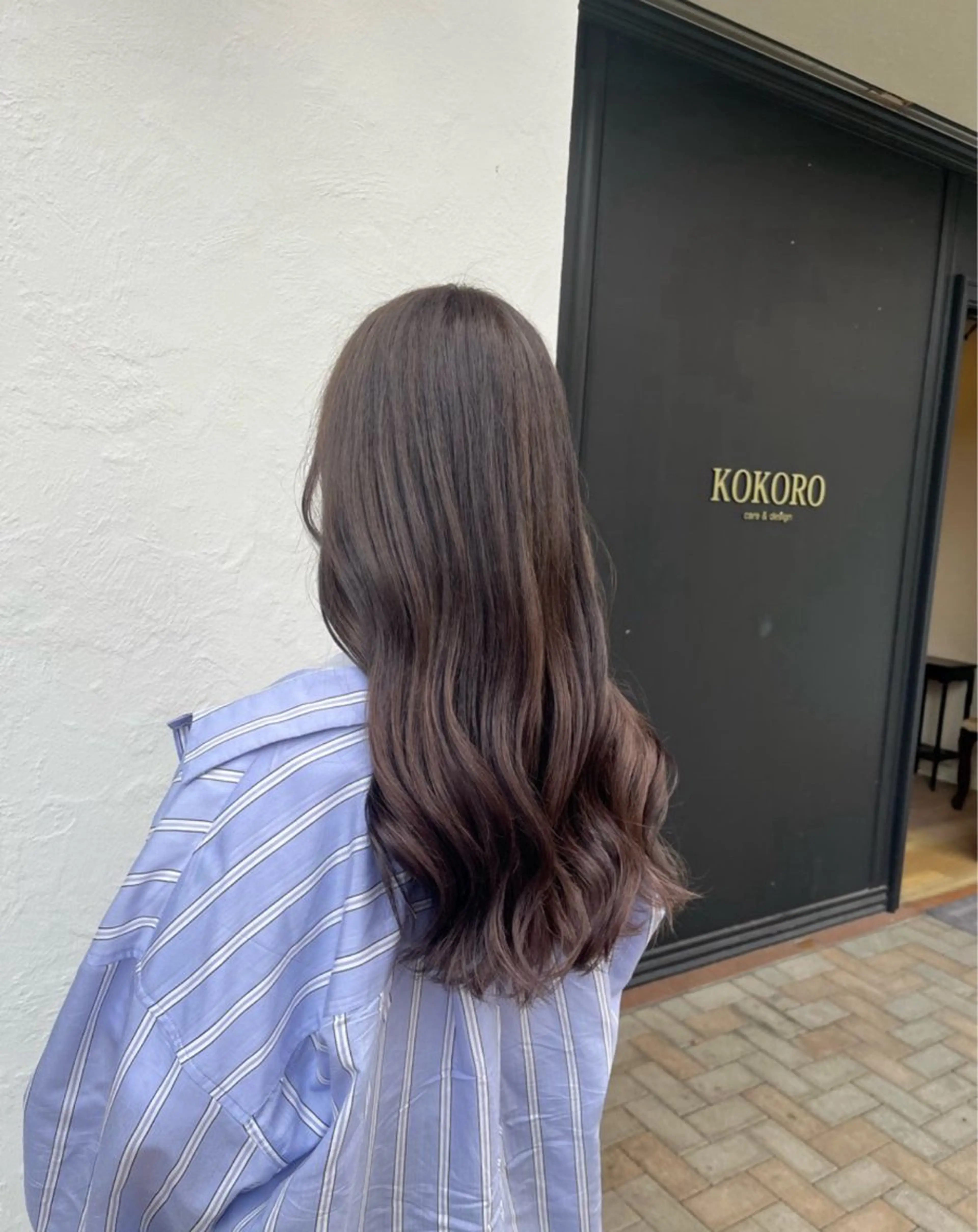 ロング カラー 松尾 遥花のヘアスタイル