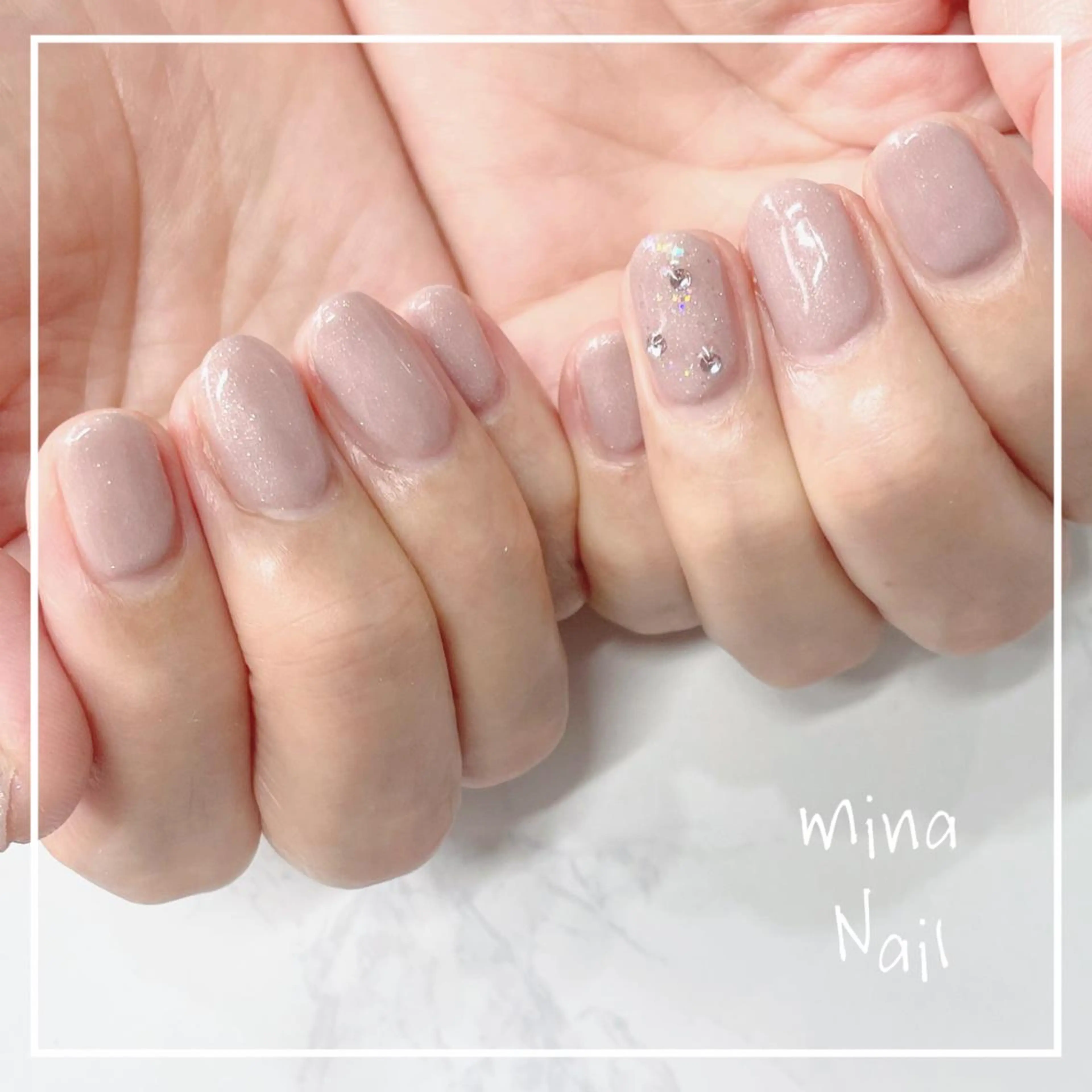 ネイル ワンカラーネイル mina Nailのネイルデザイン