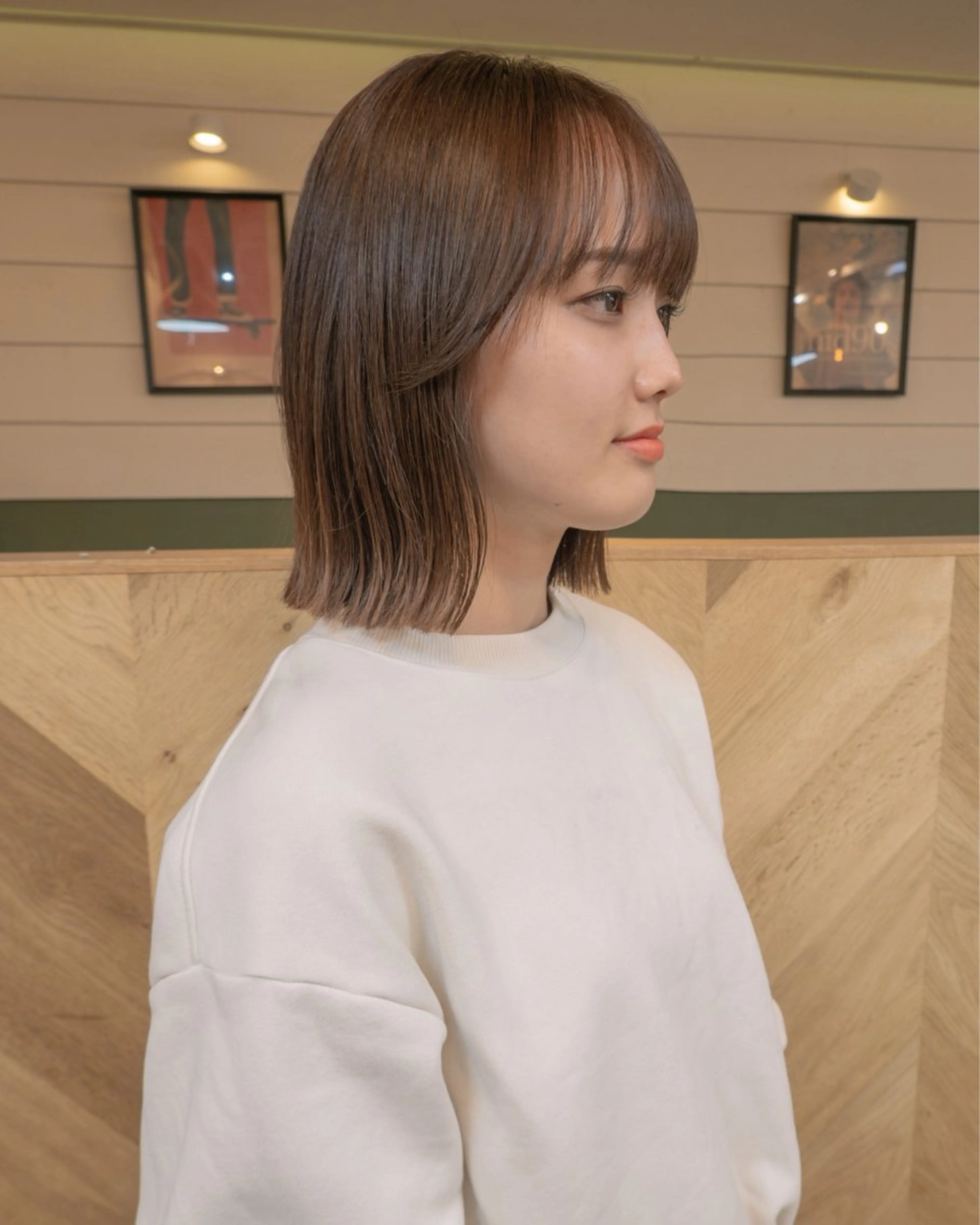 ミディアム 【ボブ】縮毛矯正/ 船橋駅5分/鈴木杏美のヘアスタイル