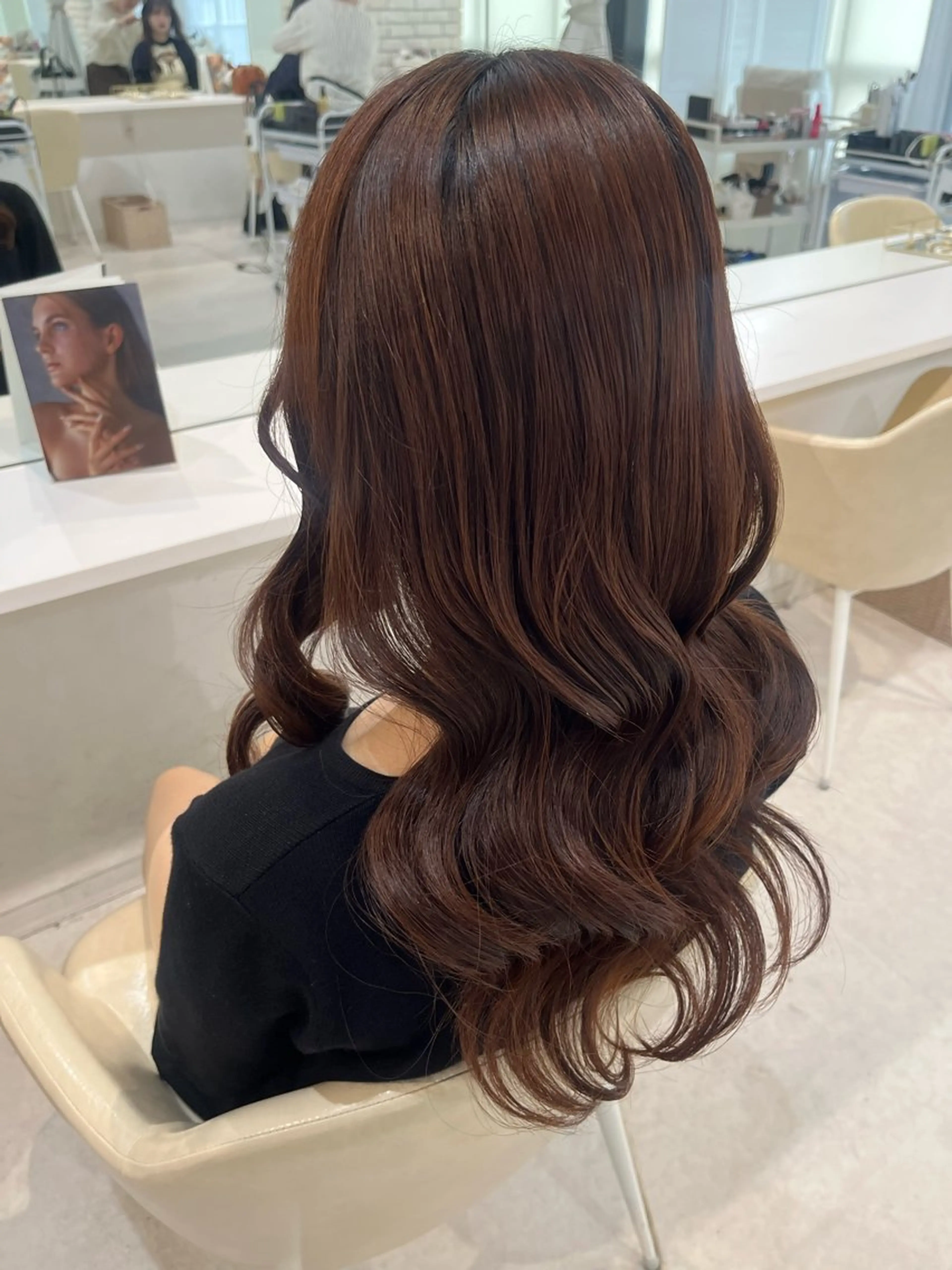 ロング ヨシンモリ 韓国風ヘア さくら/ ヘアセット モデル募集のヘアスタイル