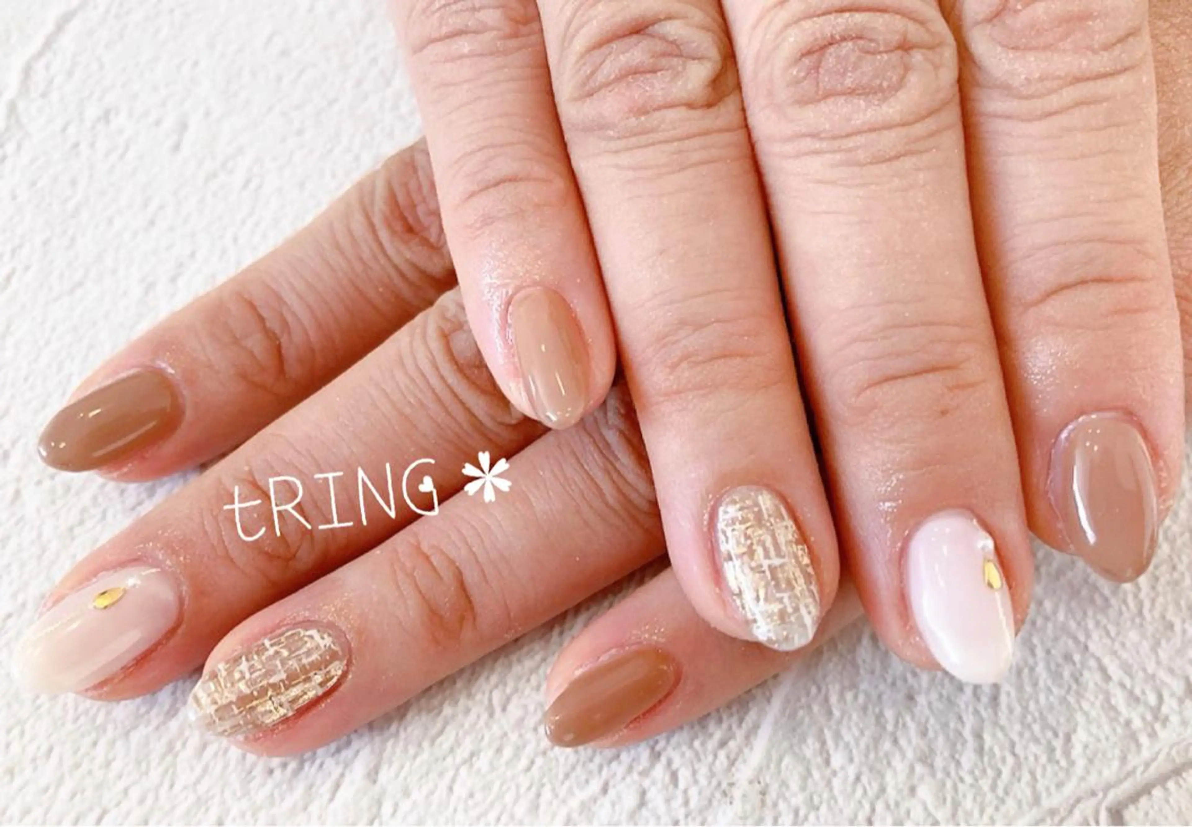 ネイル ハンドネイル tRING＊ しいの木台のネイルデザイン