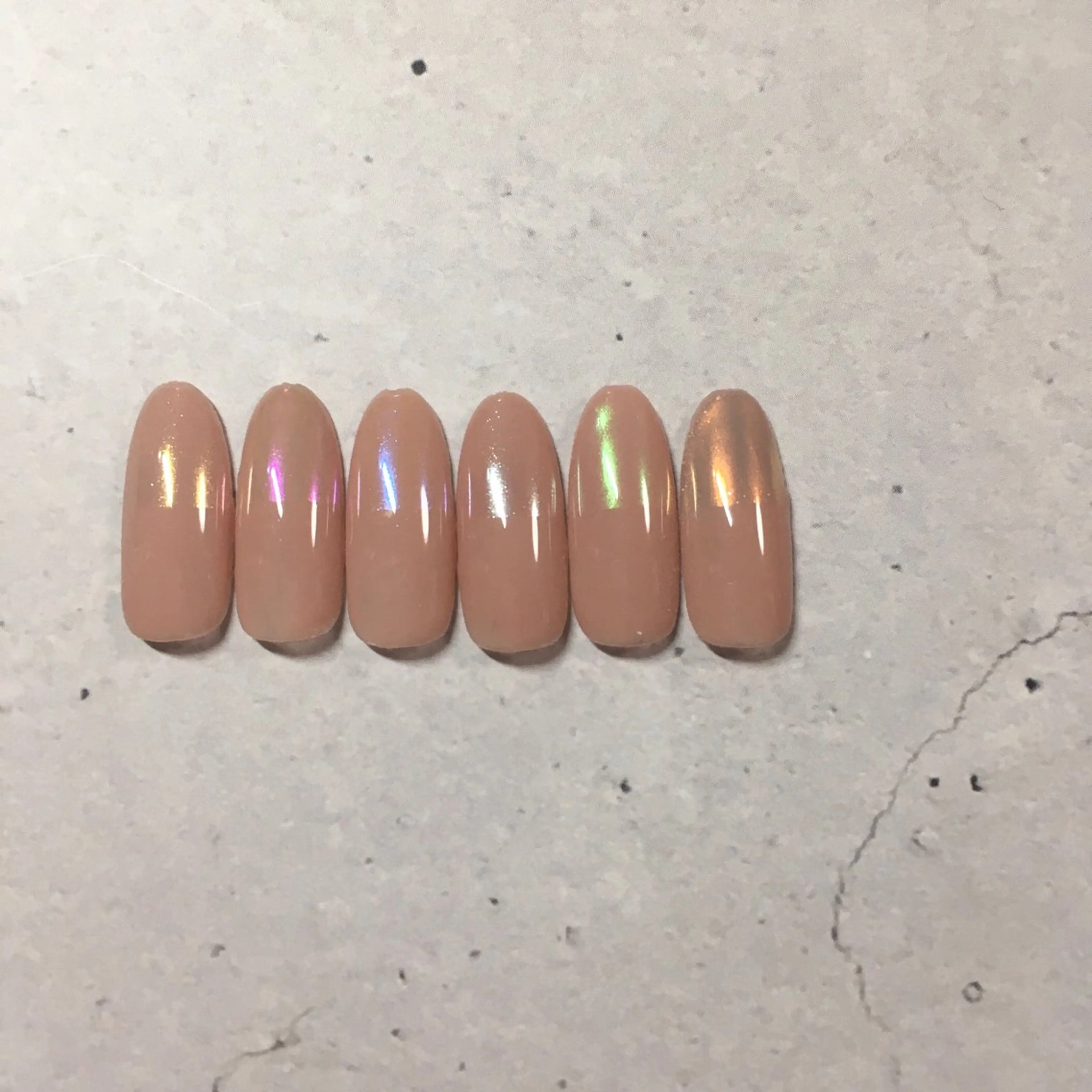 オーロラミラーネイルの写真