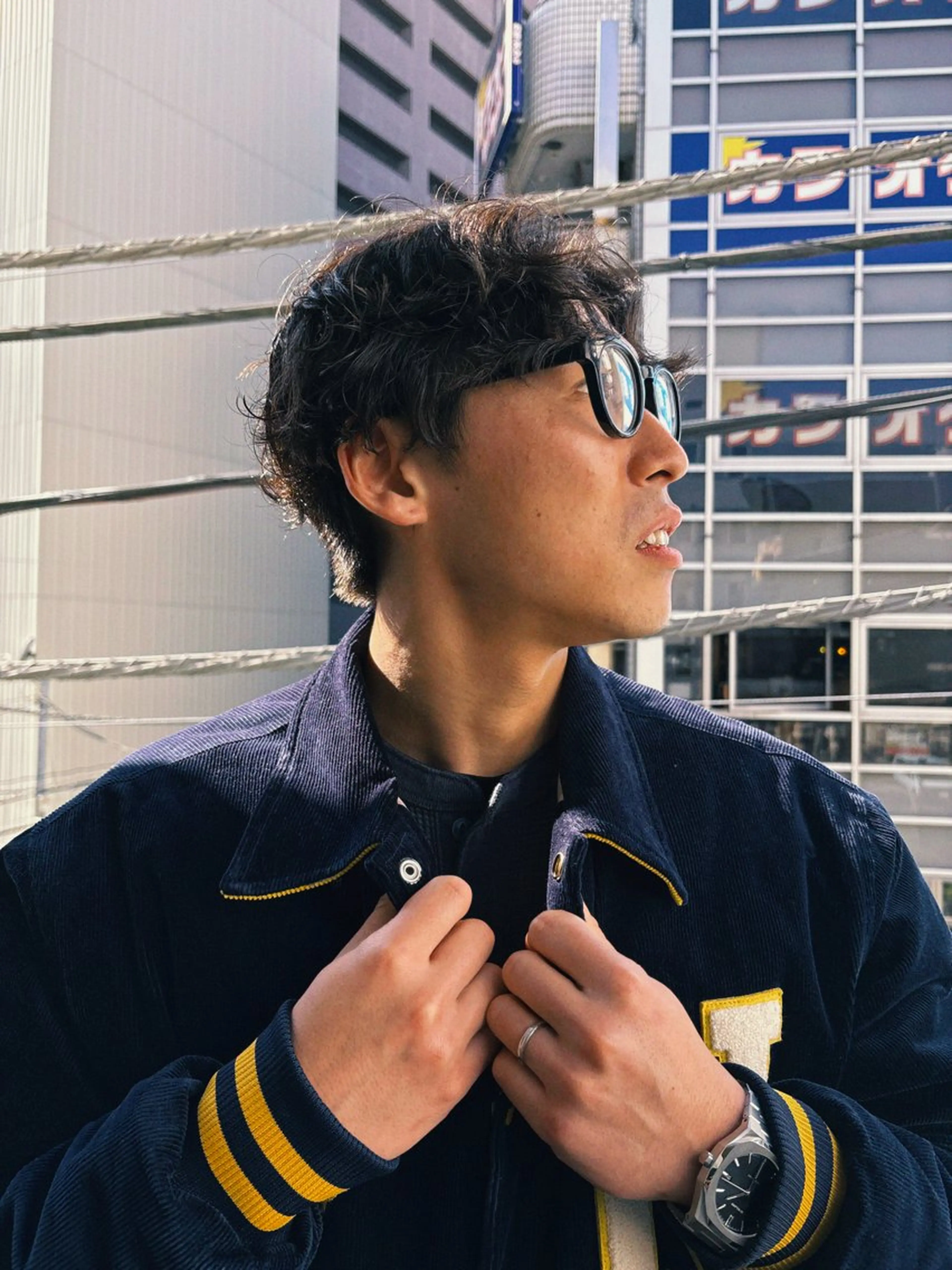 ミディアム パーマ メンズ パーマ/ラフパーマ /ボブパーマ/HYOのヘアスタイル