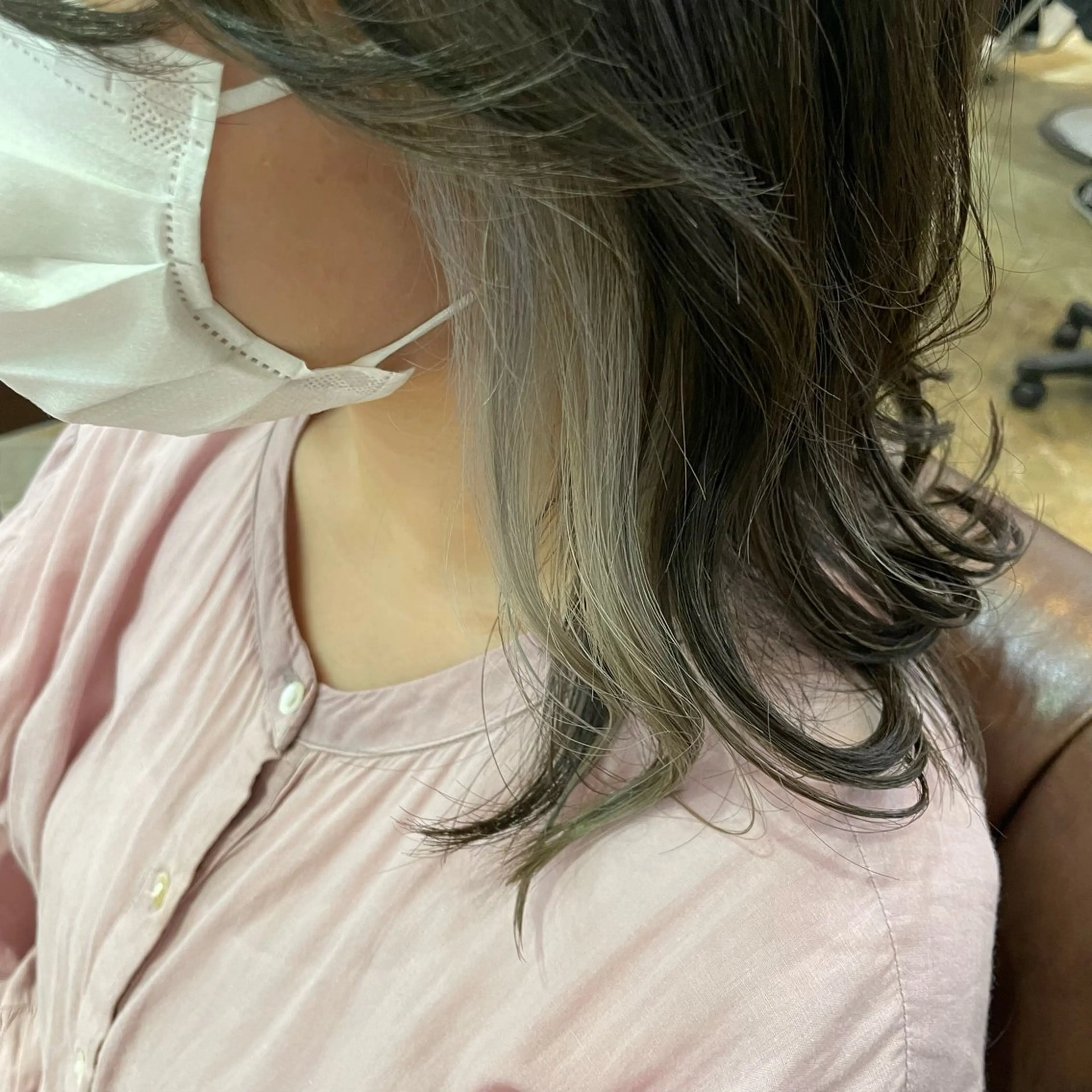 ミディアム カラー ヘアカラー FERIAあべの KARINのヘアスタイル