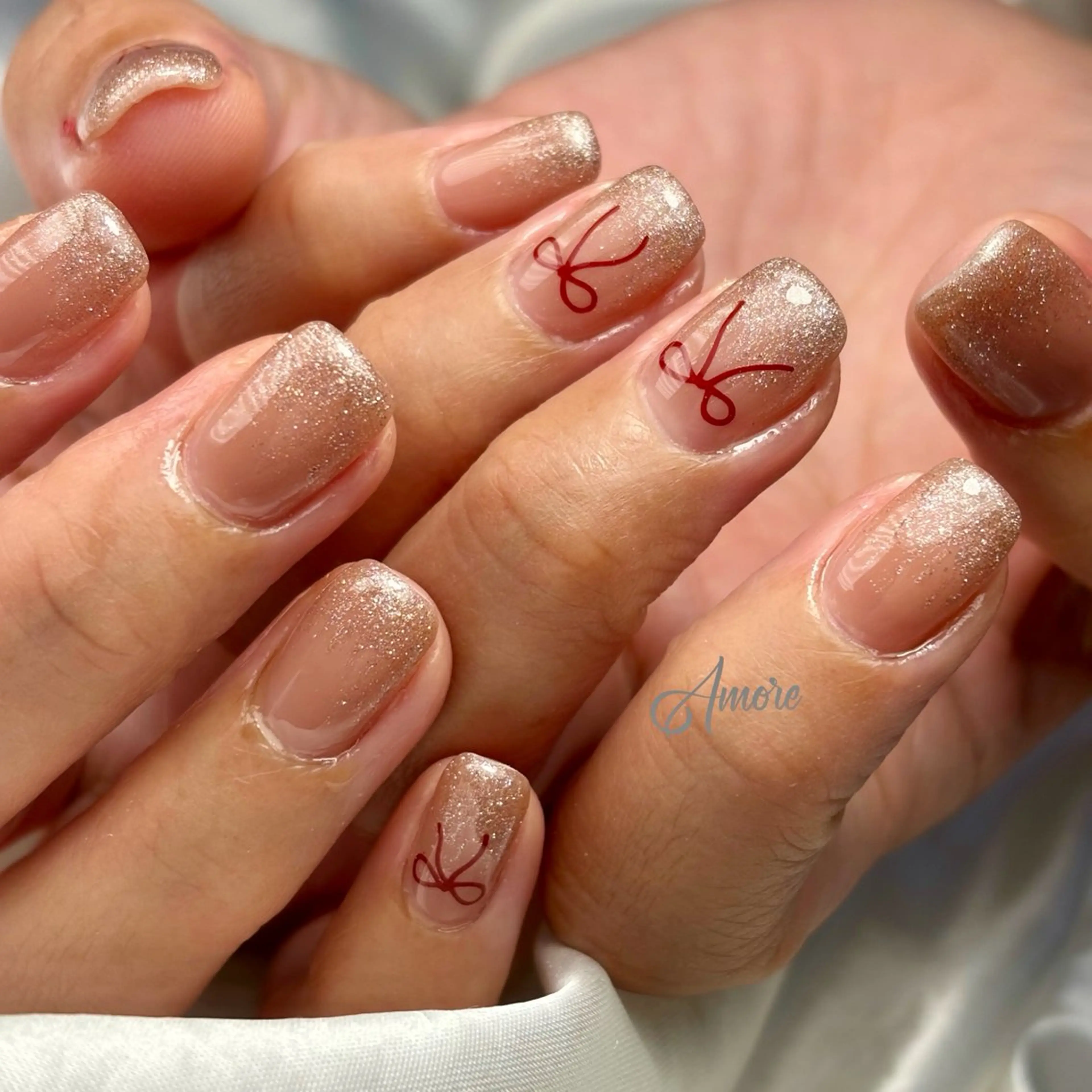 ネイル ジェルネイル キラキラネイル 韓国ネイル マグネットネイル パラジェル You kyehwaのネイルデザイン