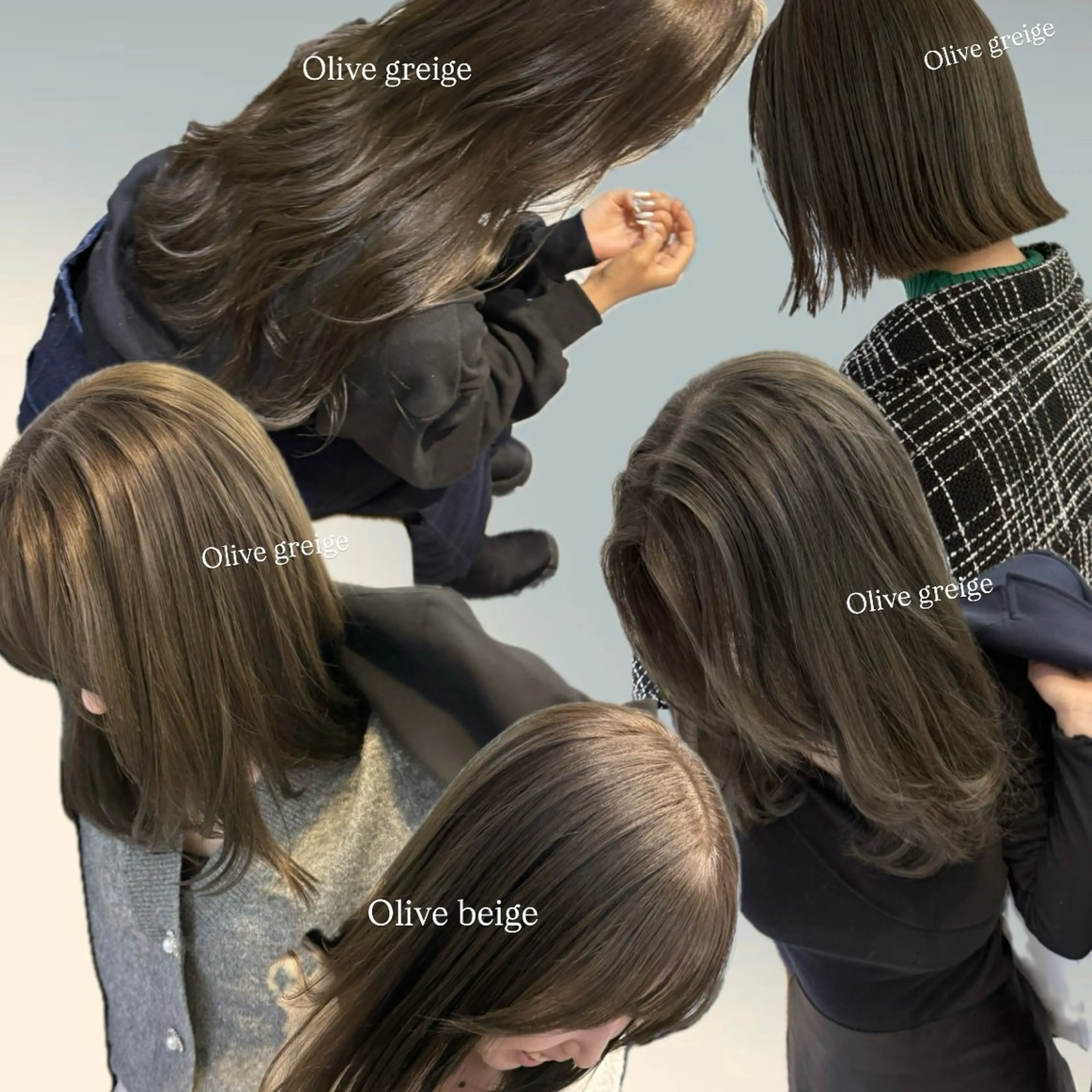 ロング カラー ミルクティー× グレージュMOMOのヘアスタイル