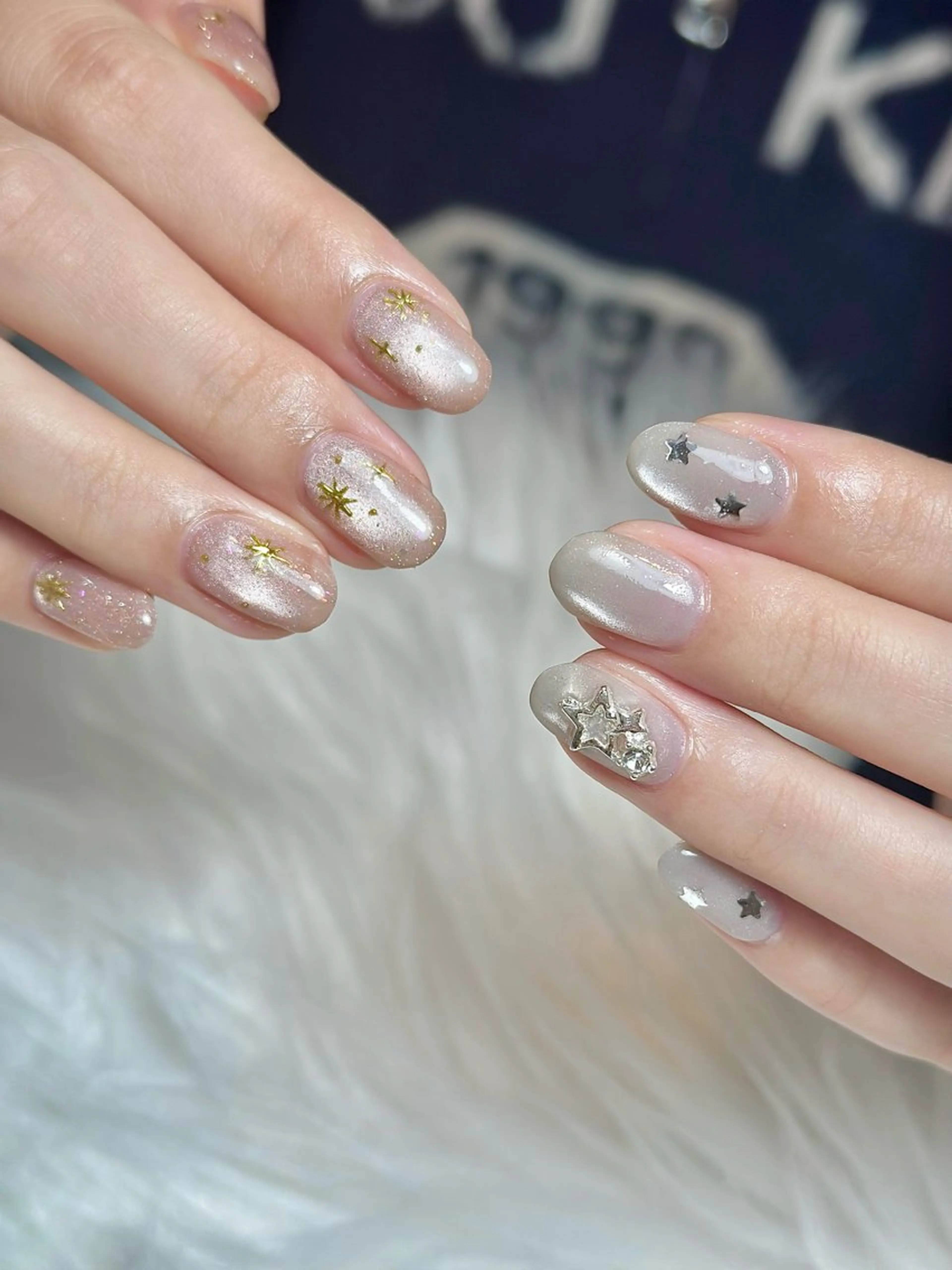 ネイル アートネイル マグネットネイル 持ち込み ハンドネイル m_nail所属・O Mayaのネイルデザイン