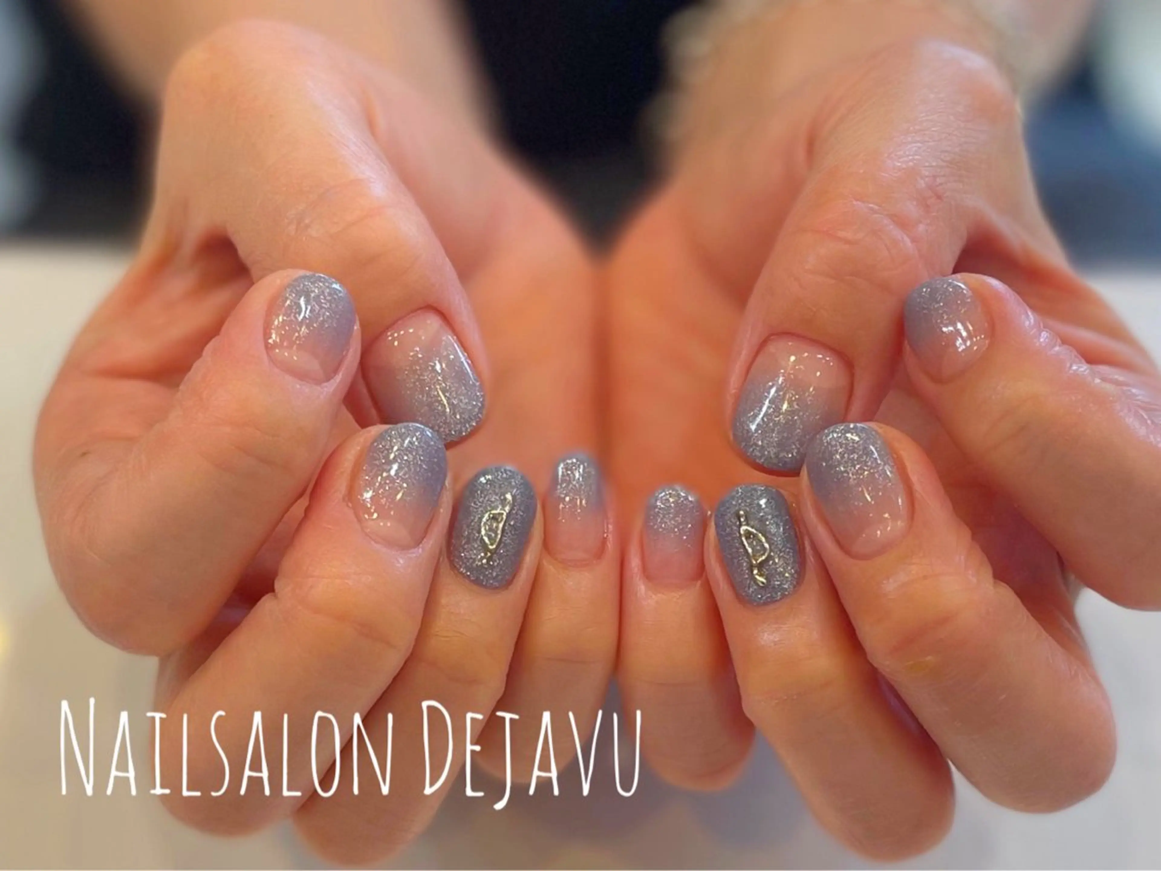 ネイル ストーンネイル ハンドネイル Nail salon Dejavu 🌿のネイルデザイン