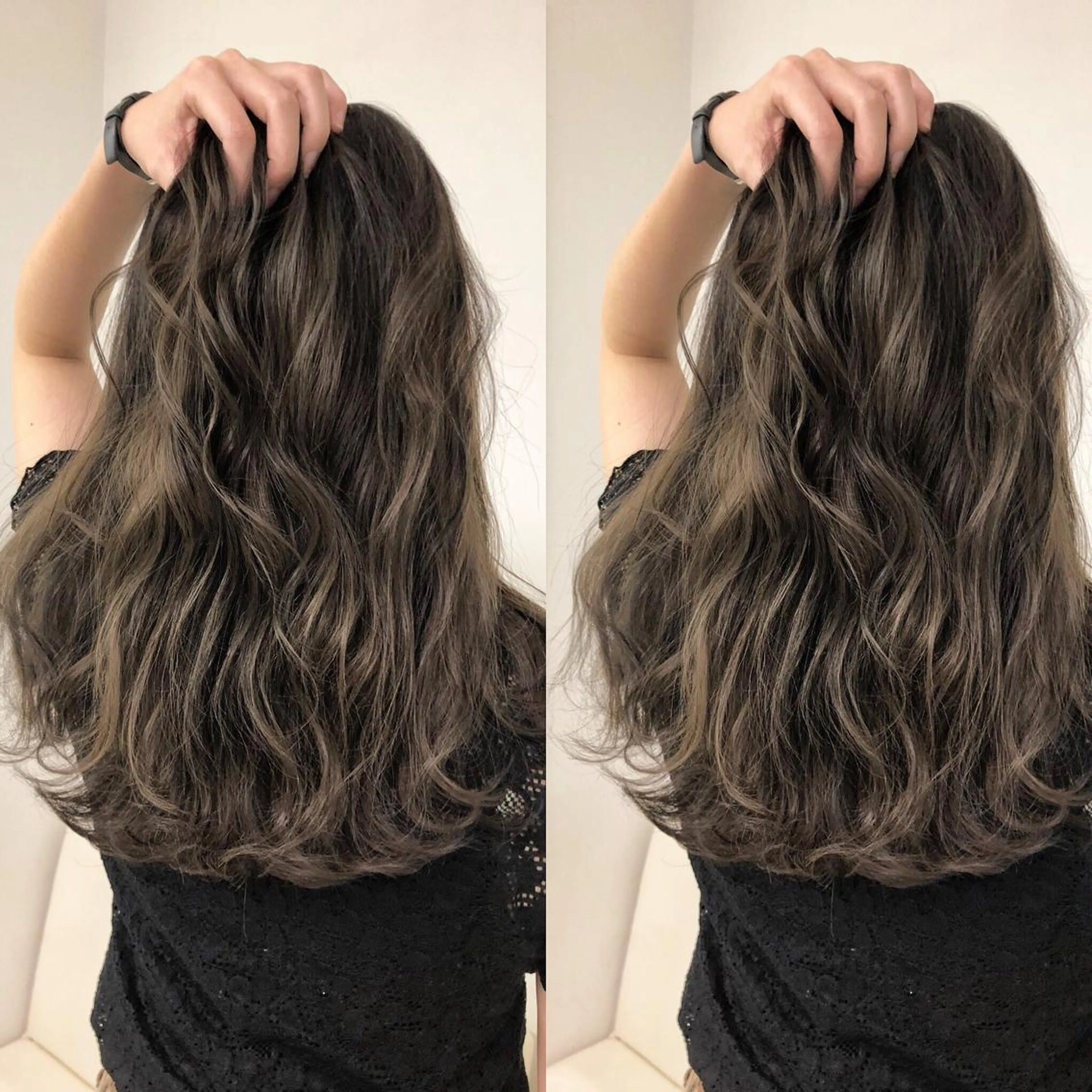 ロング カラー バレイヤージュ ブリーチ グラデーションカラー ハイライトカラー イルミナカラー 三鷹で1番ショート ボブをカットする新谷のヘアスタイル