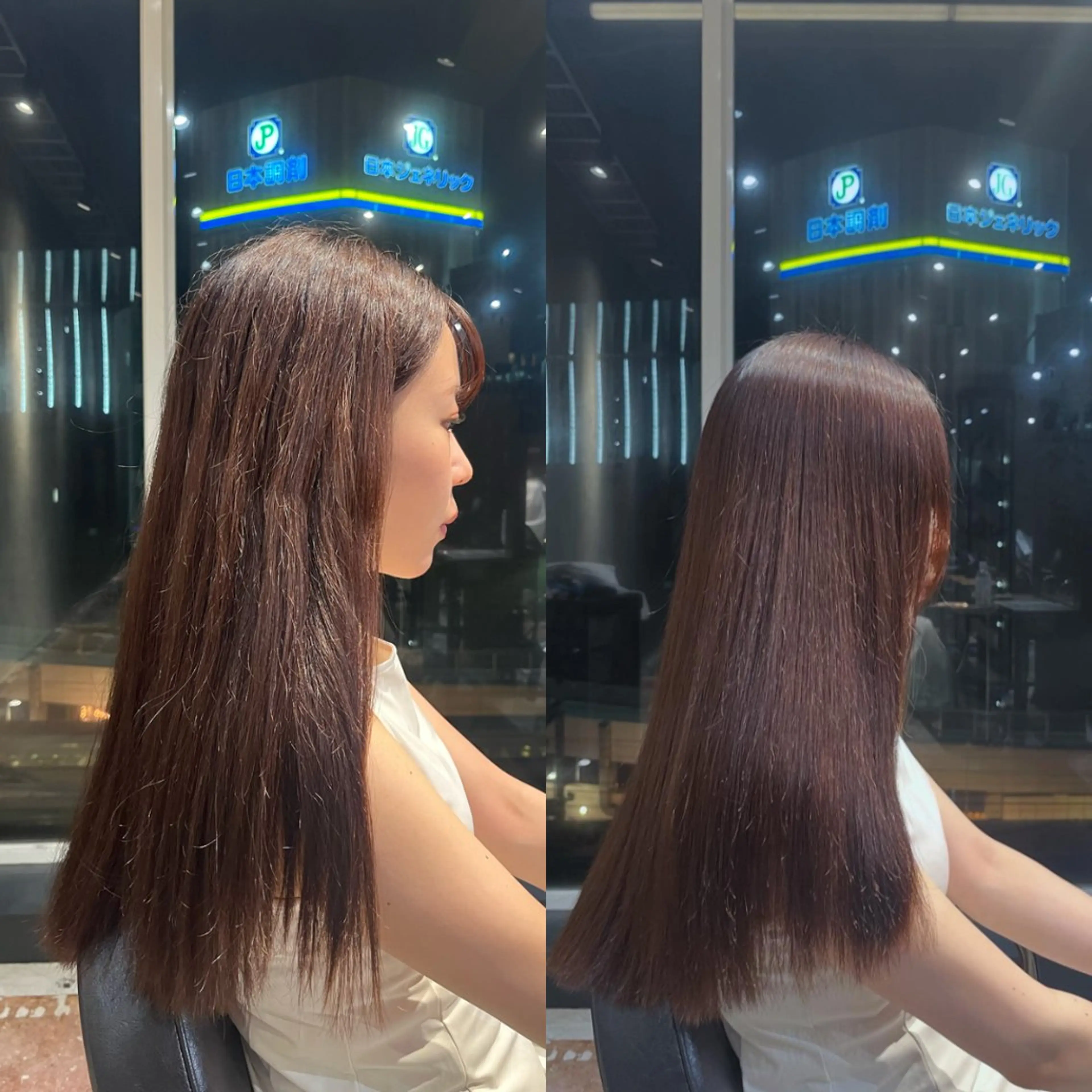 ロング 縮毛矯正 ren /waltのヘアスタイル