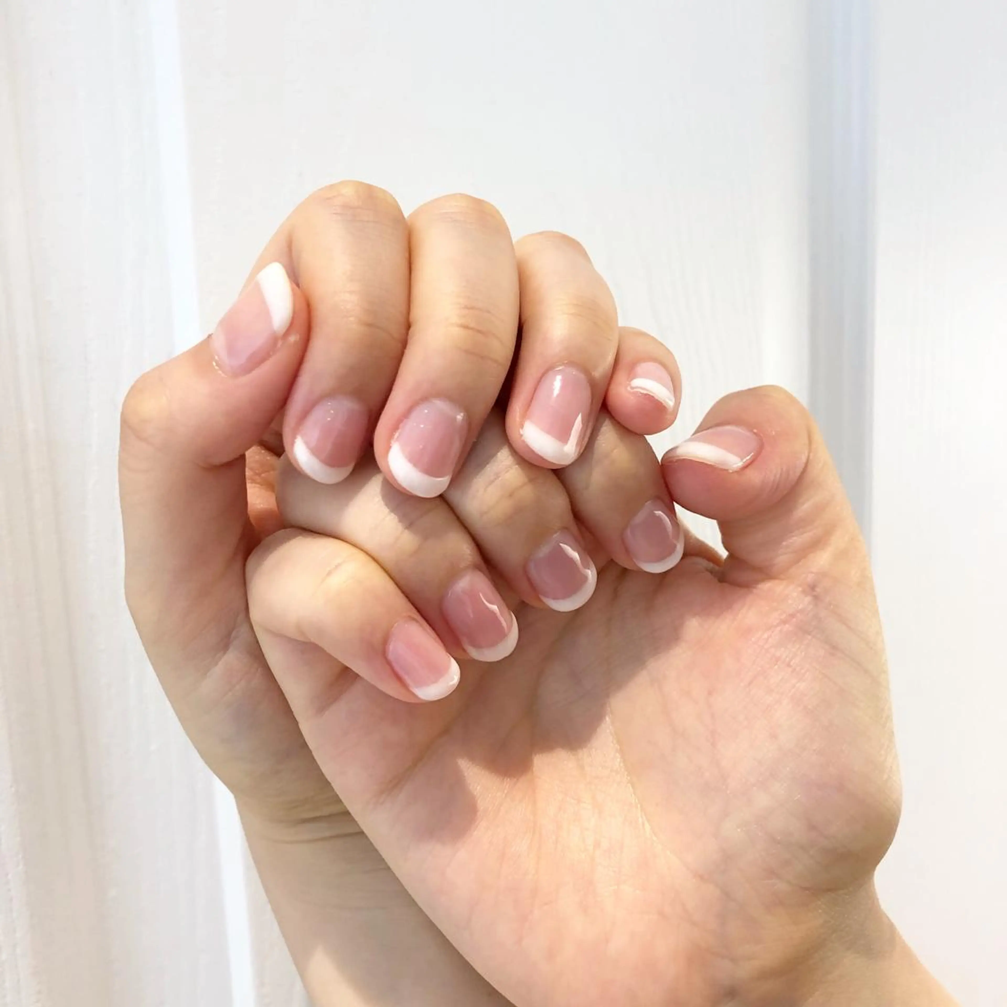 ネイル フレンチネイル オフィスネイル シンプルネイル rina eye&nailのマツエク・マツパデザイン