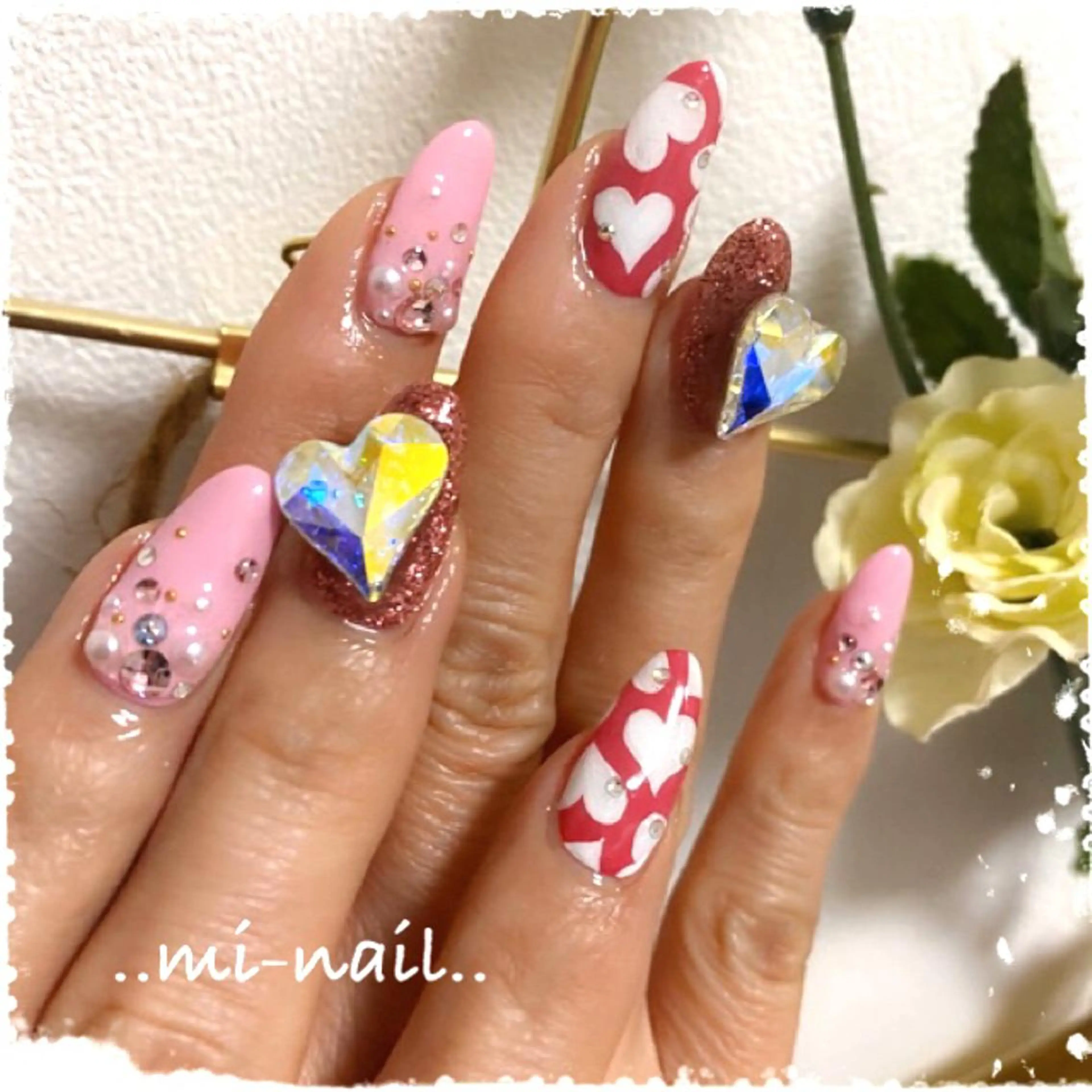 ネイル ハート ..mi-nail ..のネイルデザイン