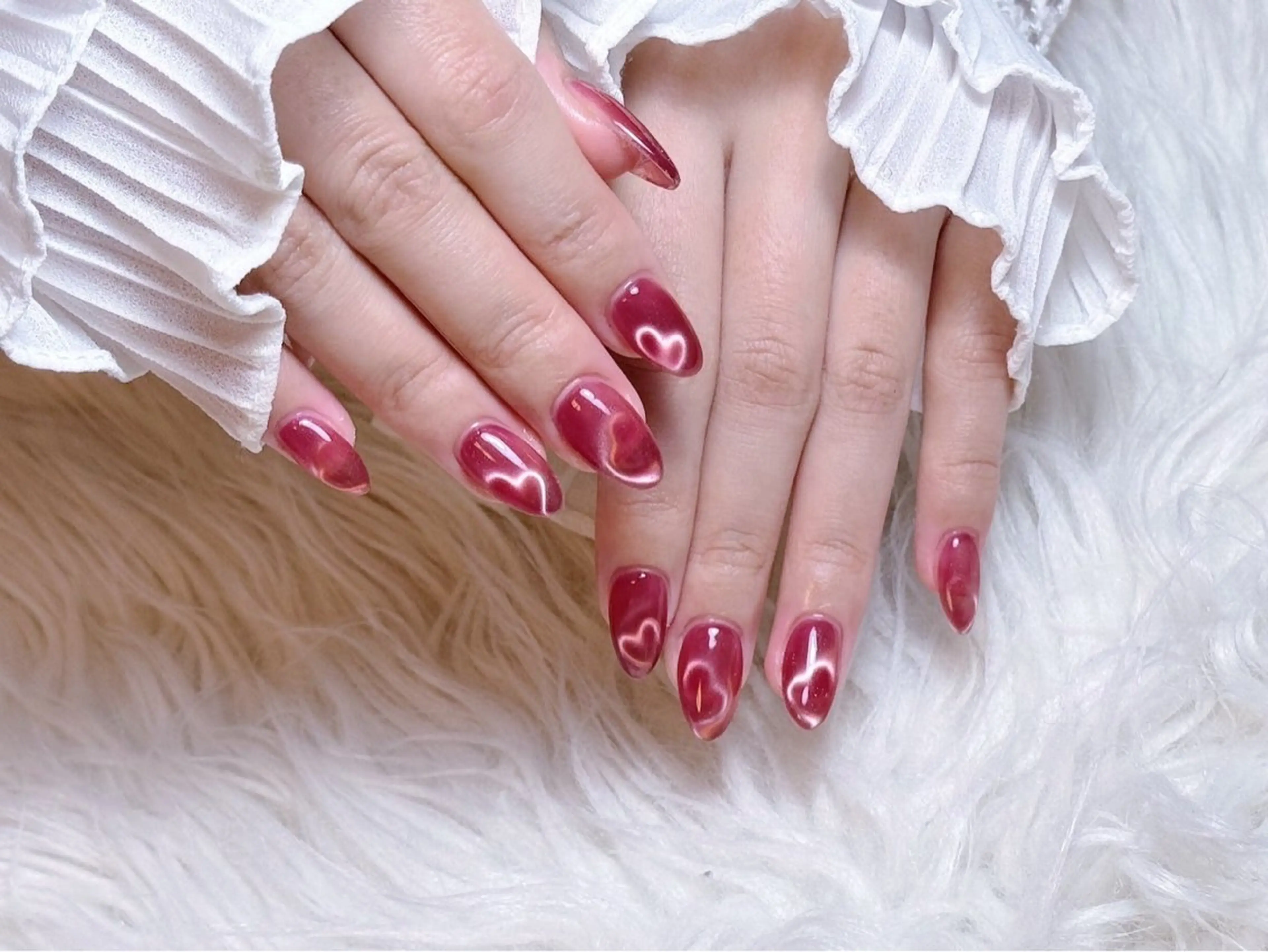 ネイル チークネイル 長さ出し フラワーネイル フレンチネイル ガーリー ハンドネイル ハンドケア NEW NAIL 池袋のネイルデザイン