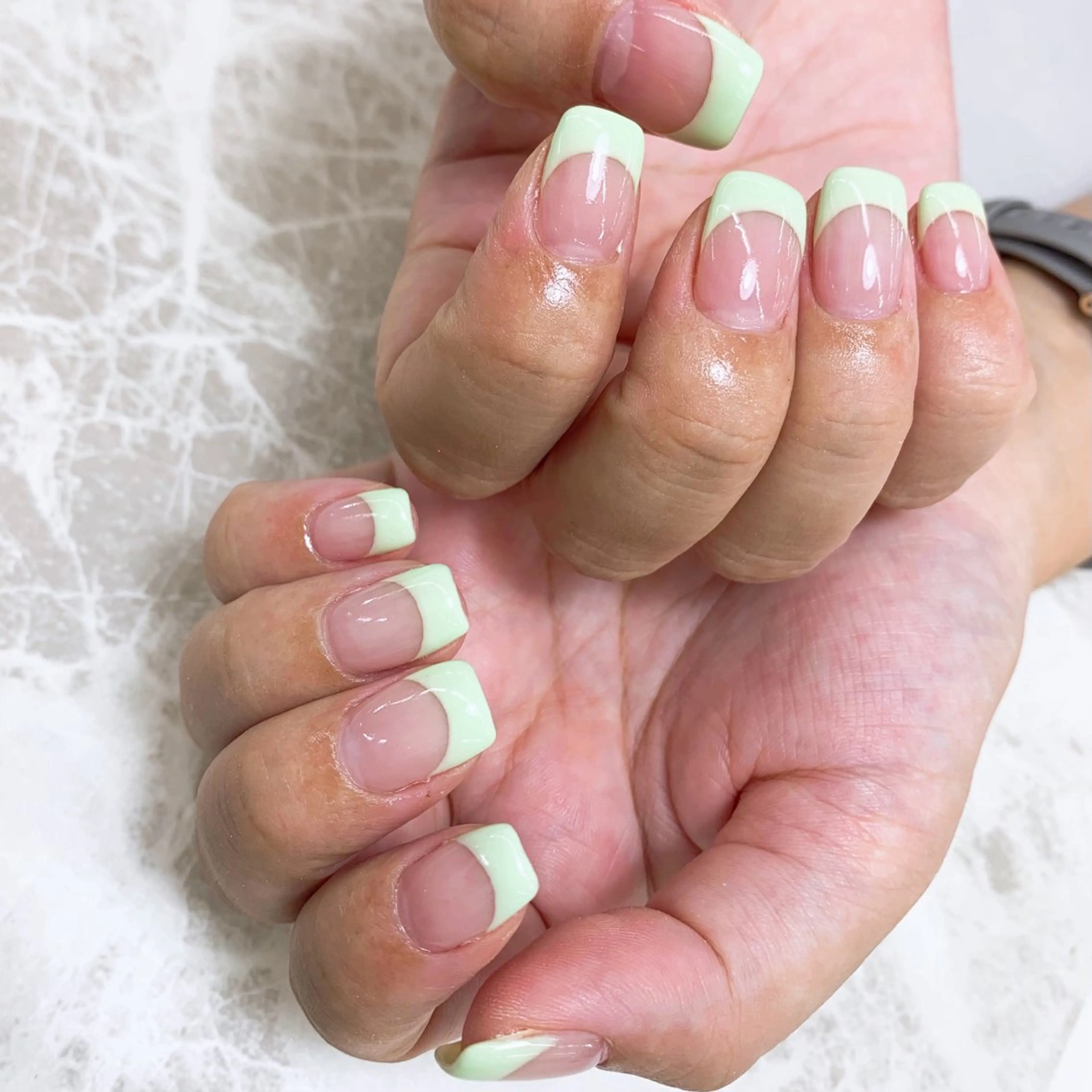 ネイル フレンチネイル ⭐︎休業中の練習⭐︎ JNA認定講師髙橋のネイルデザイン