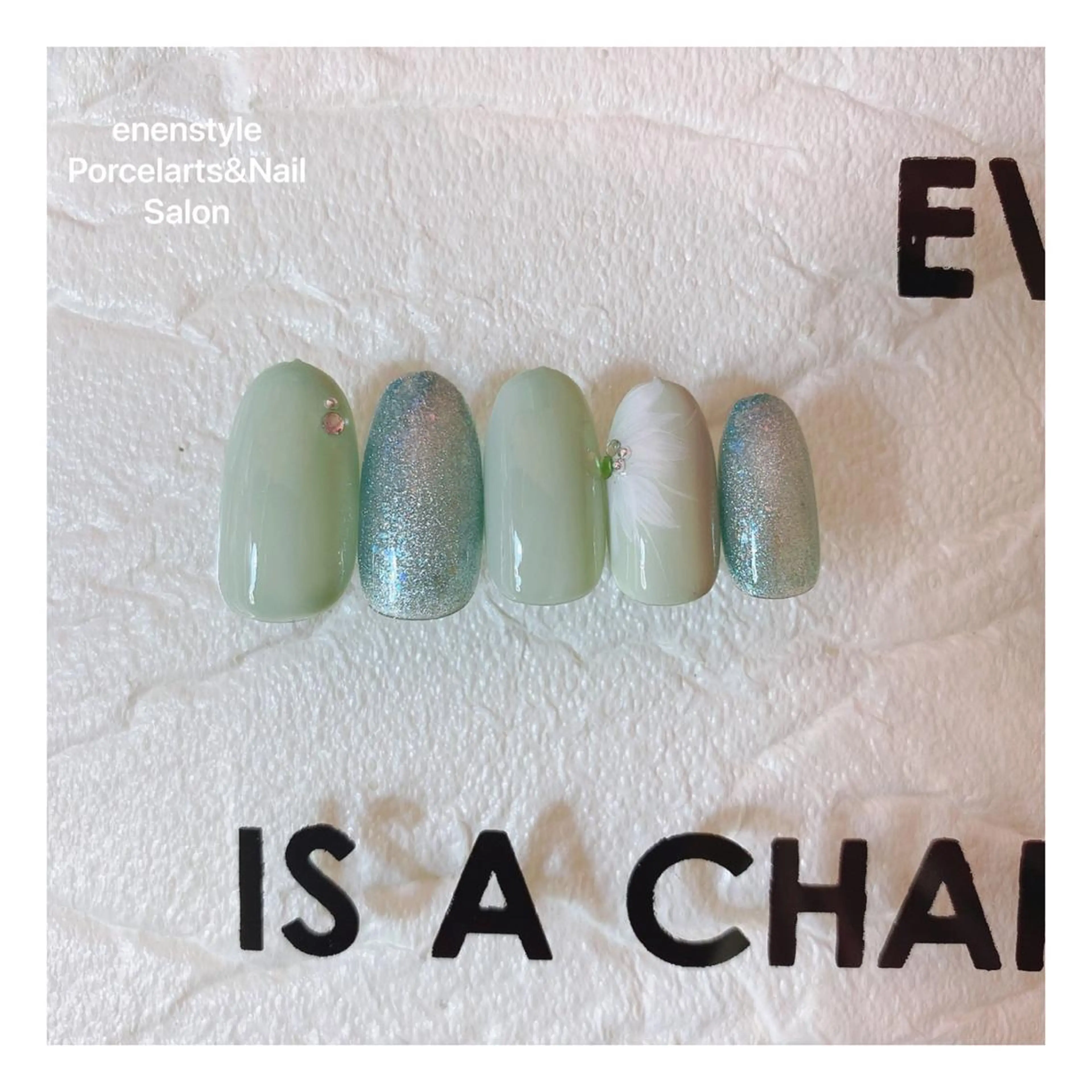 ミディアム ネイル ハンドネイル 👑enen style👑のネイルデザイン