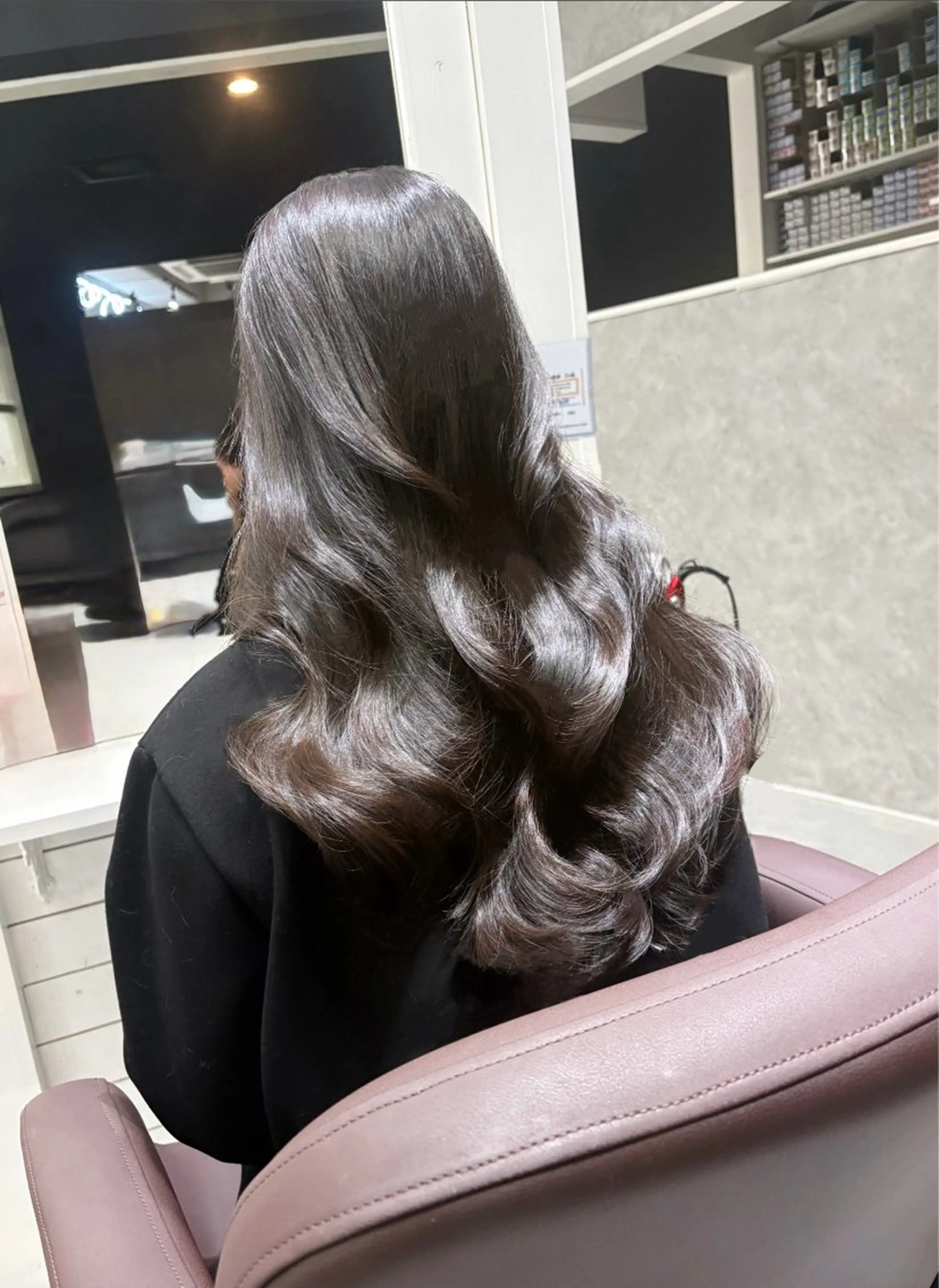 ロング 顔周りカット レイヤーカット カット ヘアカラー トリートメント あい❤︎ /髪質改善/韓国巻きのヘアスタイル