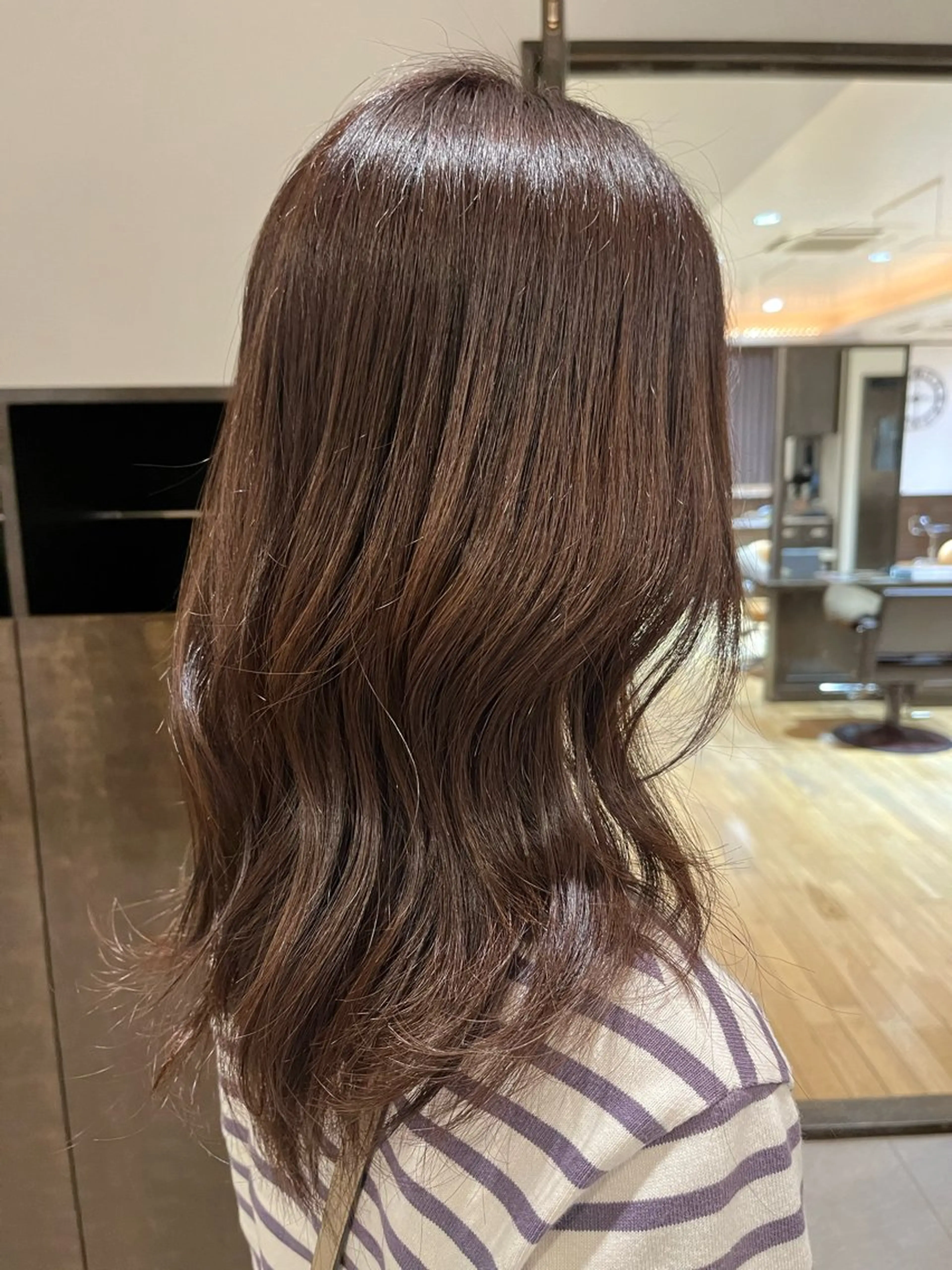 ロング 赤み消しカラー 🩵かりんのヘアスタイル