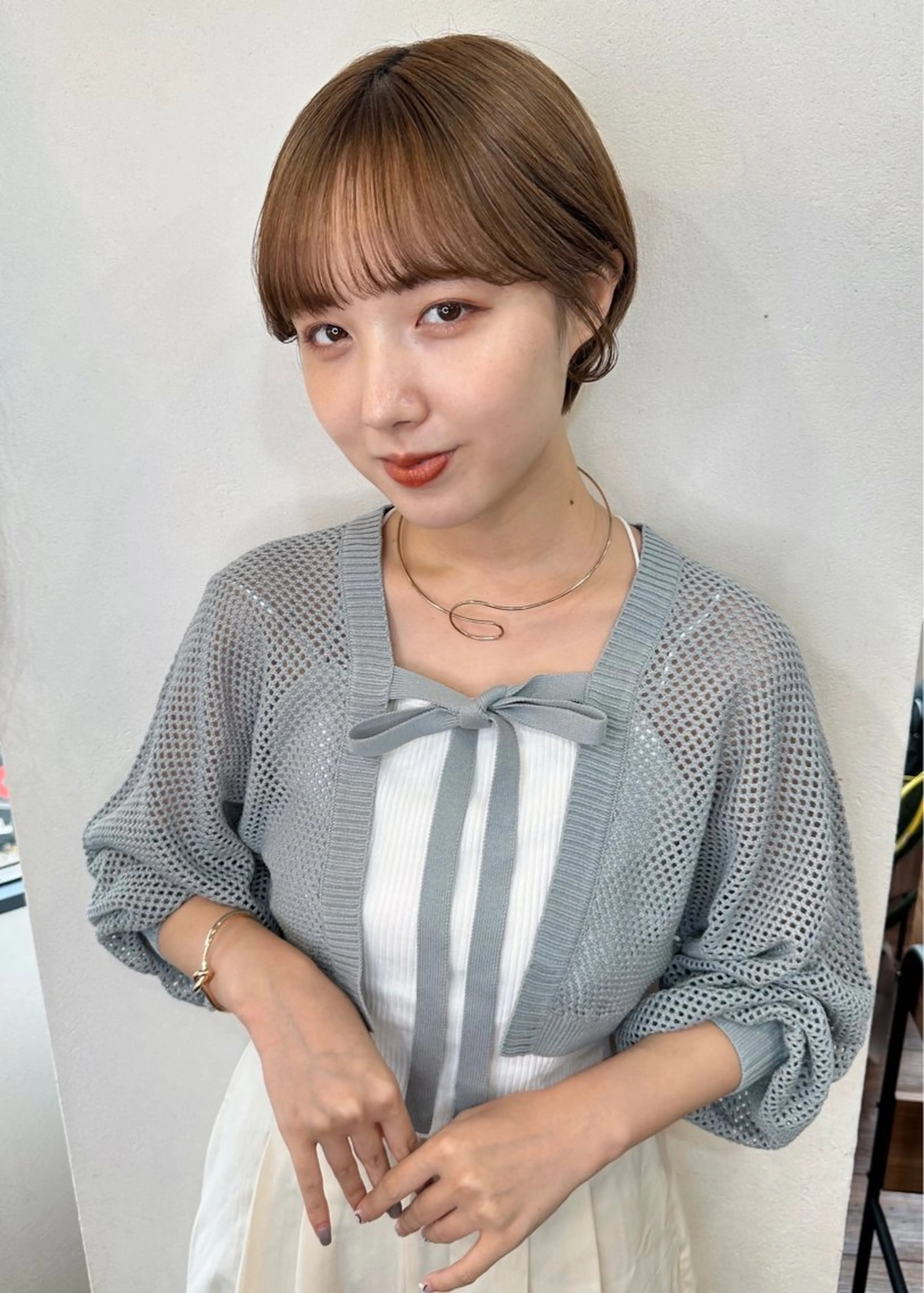 ショート ショートボブ 丸みショート ボブ ショートヘア カット トリートメント 大人可愛いレイヤー 大田のヘアスタイル