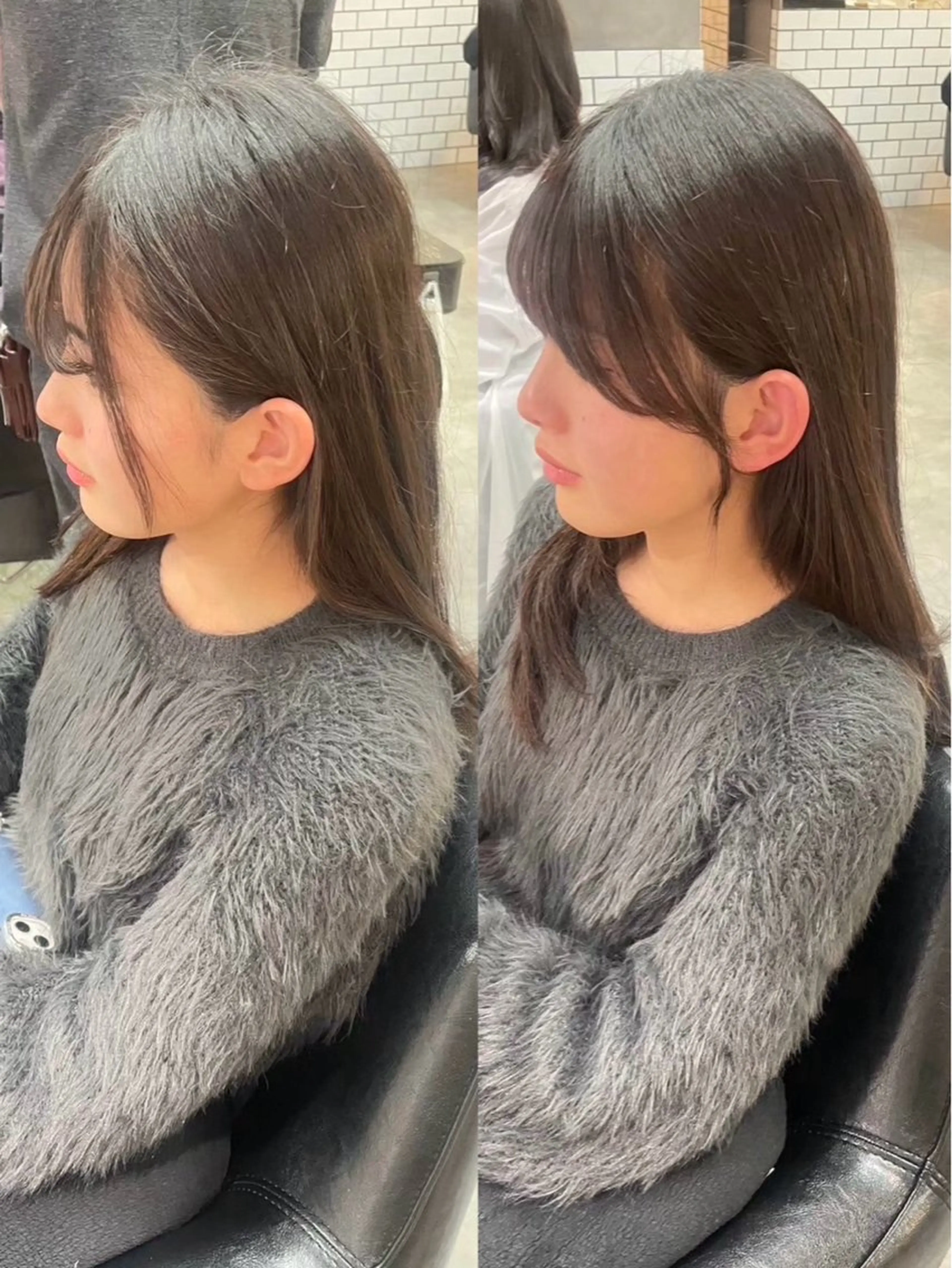 ロング 顔周りカット カット トリートメント こうき/前髪割れ癖 改善/カット/カラーのヘアスタイル