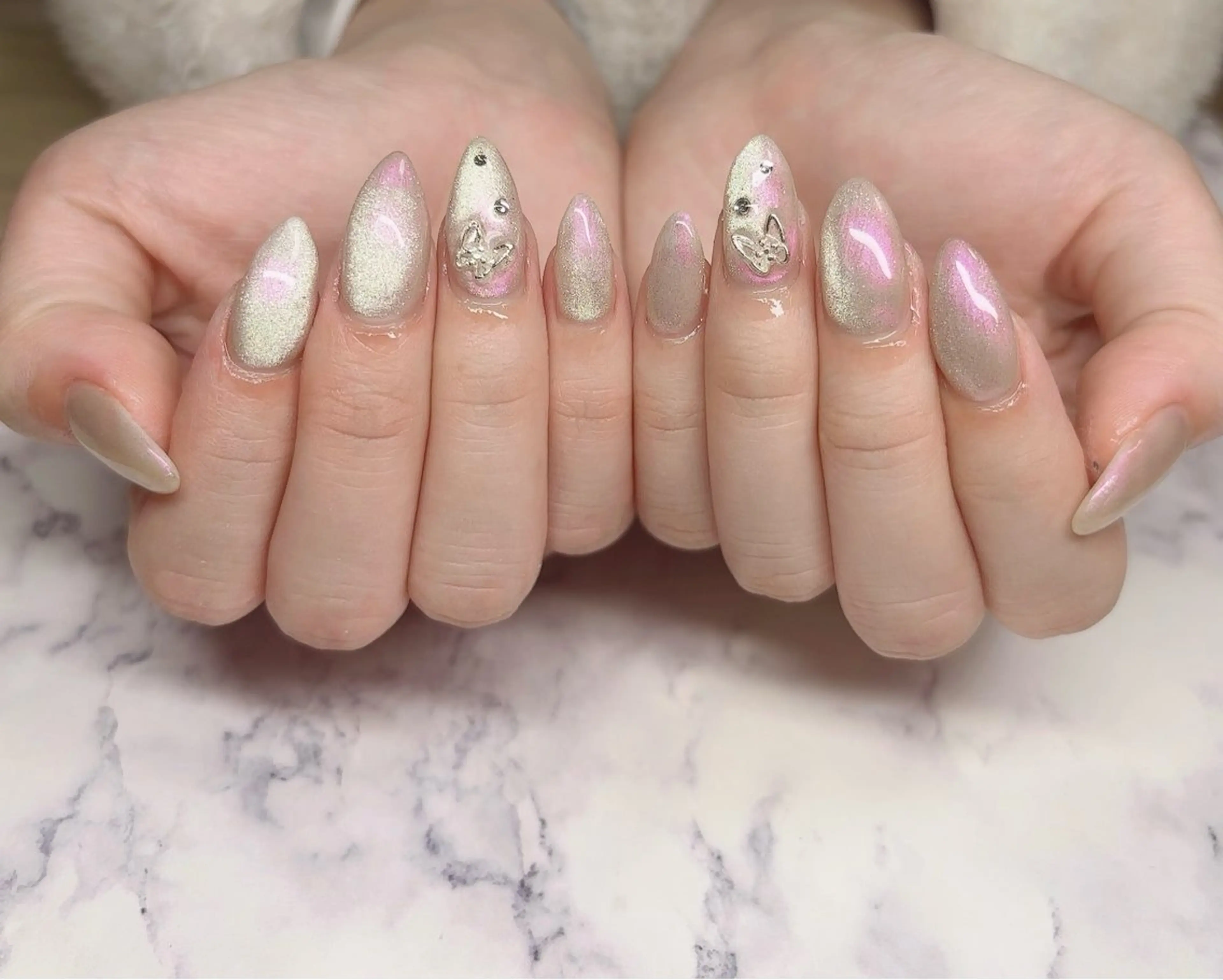 ネイル ストーンネイル ハンドネイル NailbyN所属・Nail_by N1のネイルデザイン