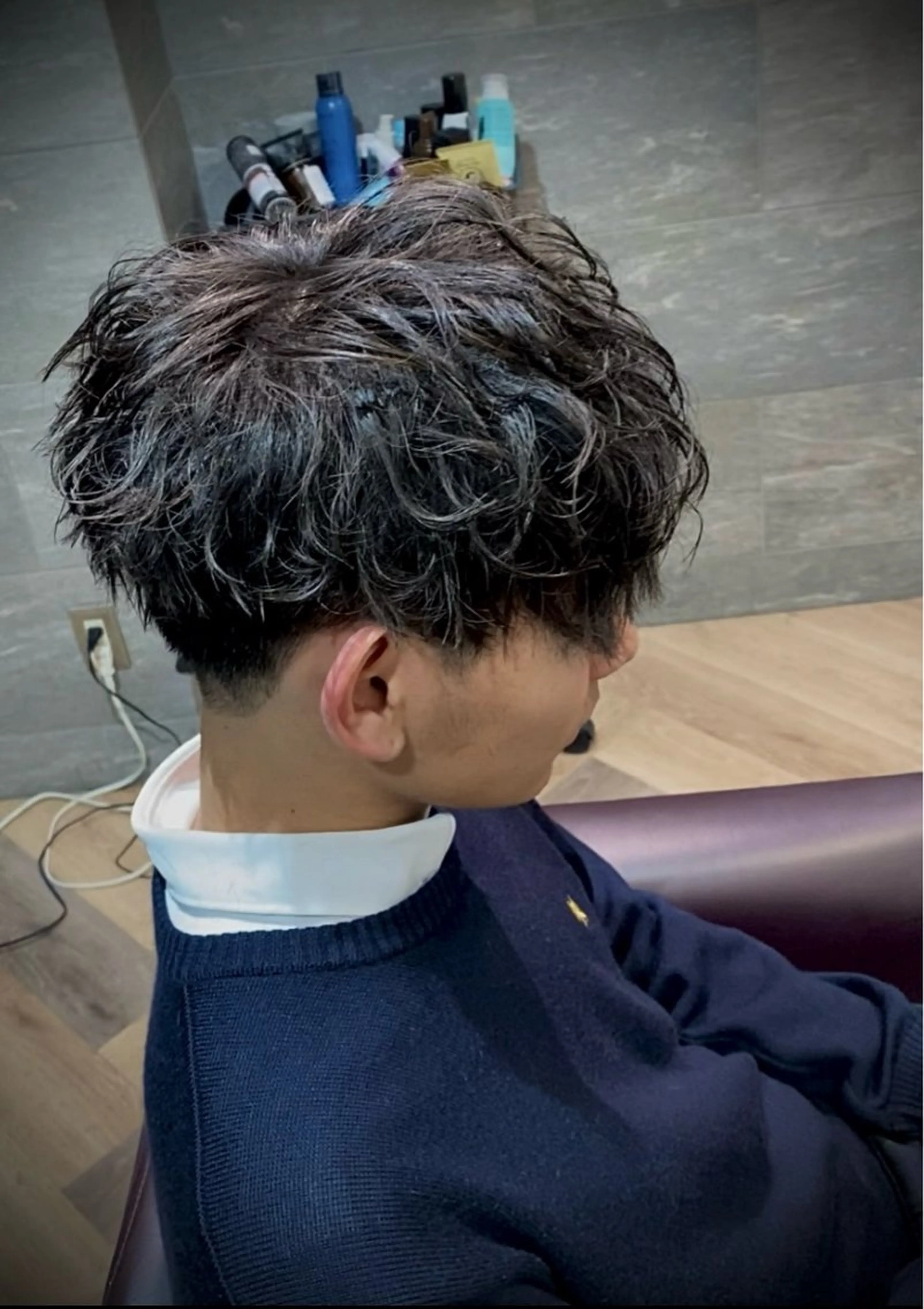 メンズ メンズ特化/フェザー /パーマ/伊勢元のヘアスタイル