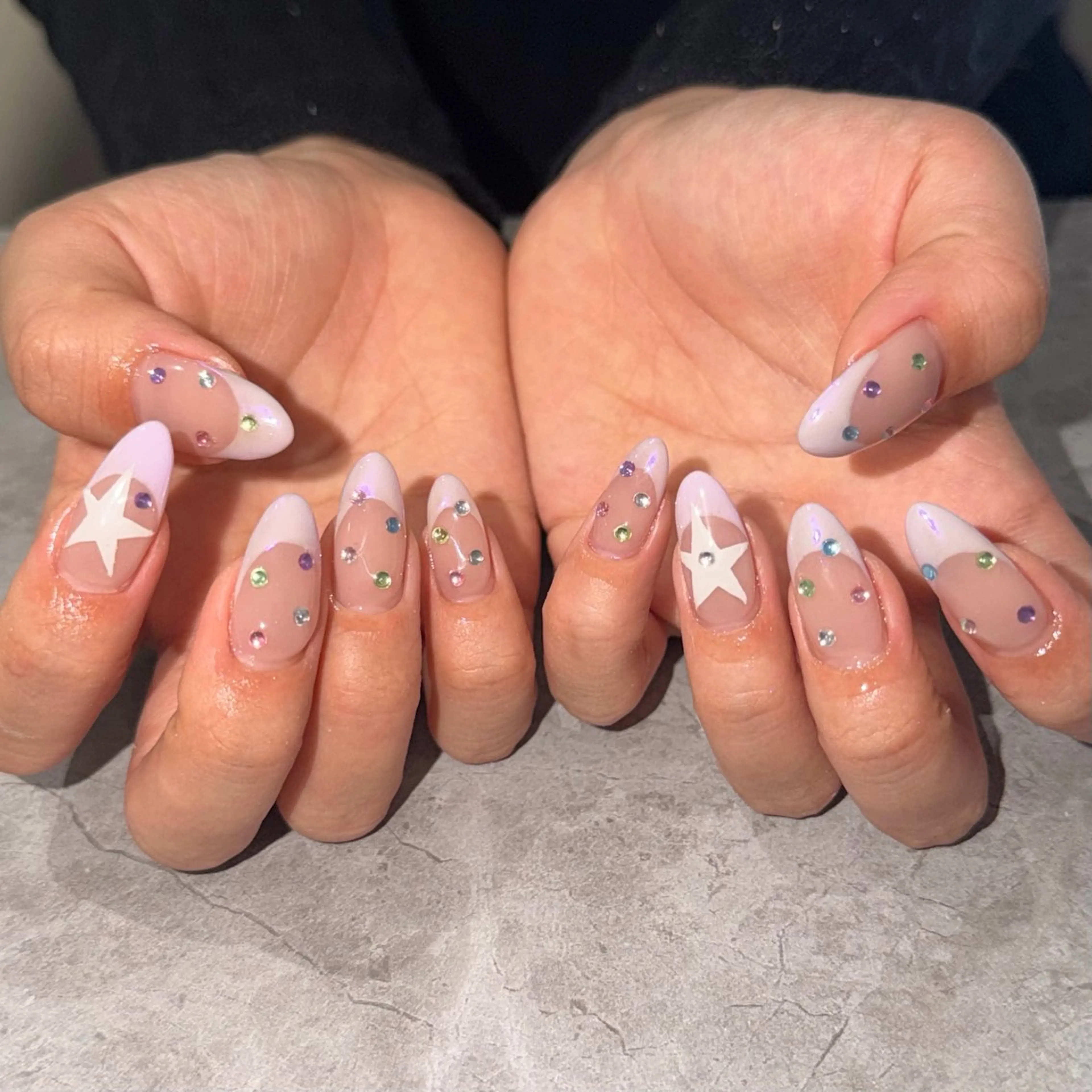 ネイル ハンドネイル IROHA NAIL Kurumi🪽🫧のネイルデザイン