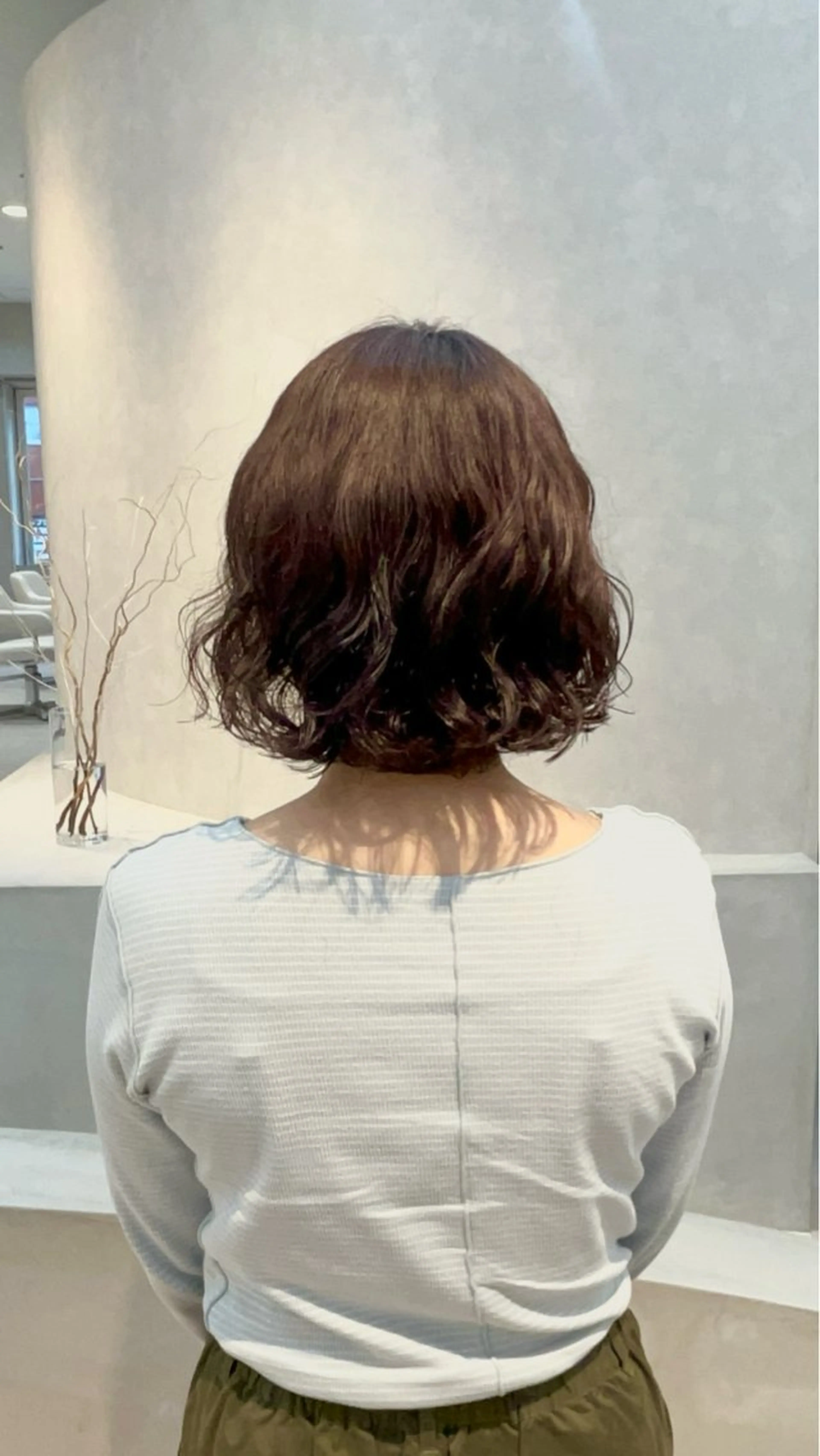 ミディアム パーマ ヘアアレンジ ミディアムパーマ ボブ kotomi sekiのヘアスタイル