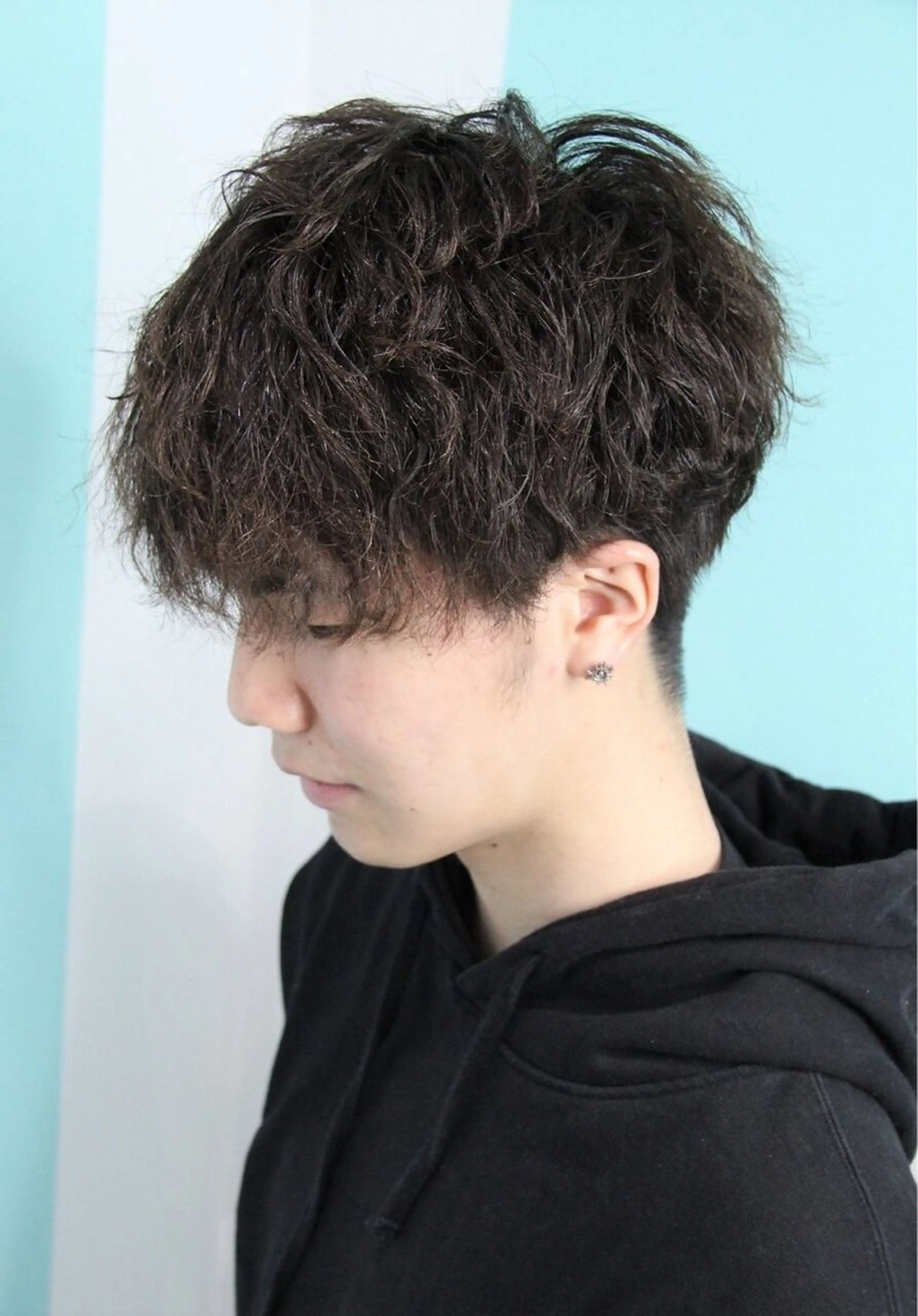 ショート メンズ 原 千景のヘアスタイル