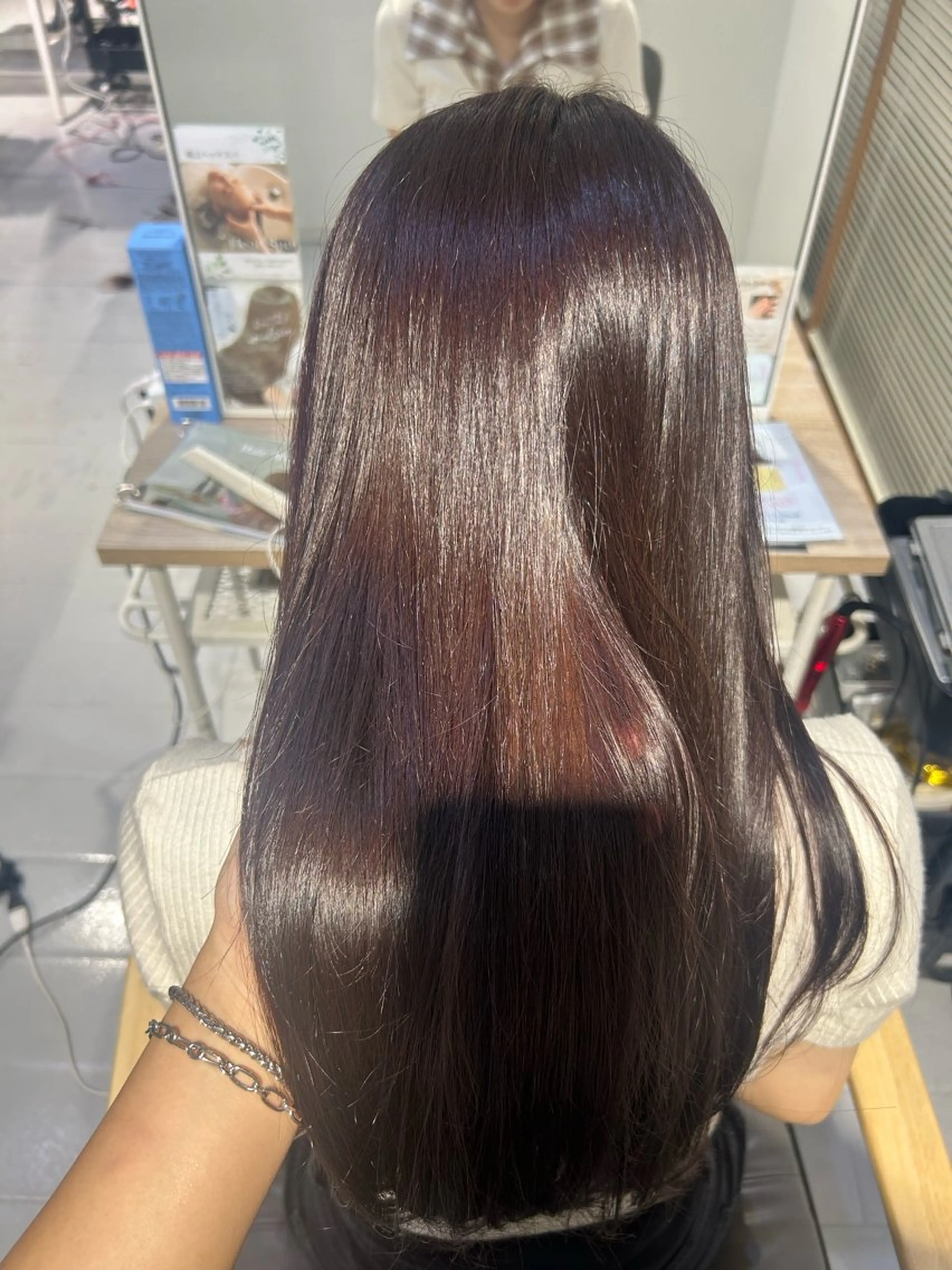 ロング ヘアカラー トリートメント 韓国ヘア ‎⟡.·KANA🐥のヘアスタイル