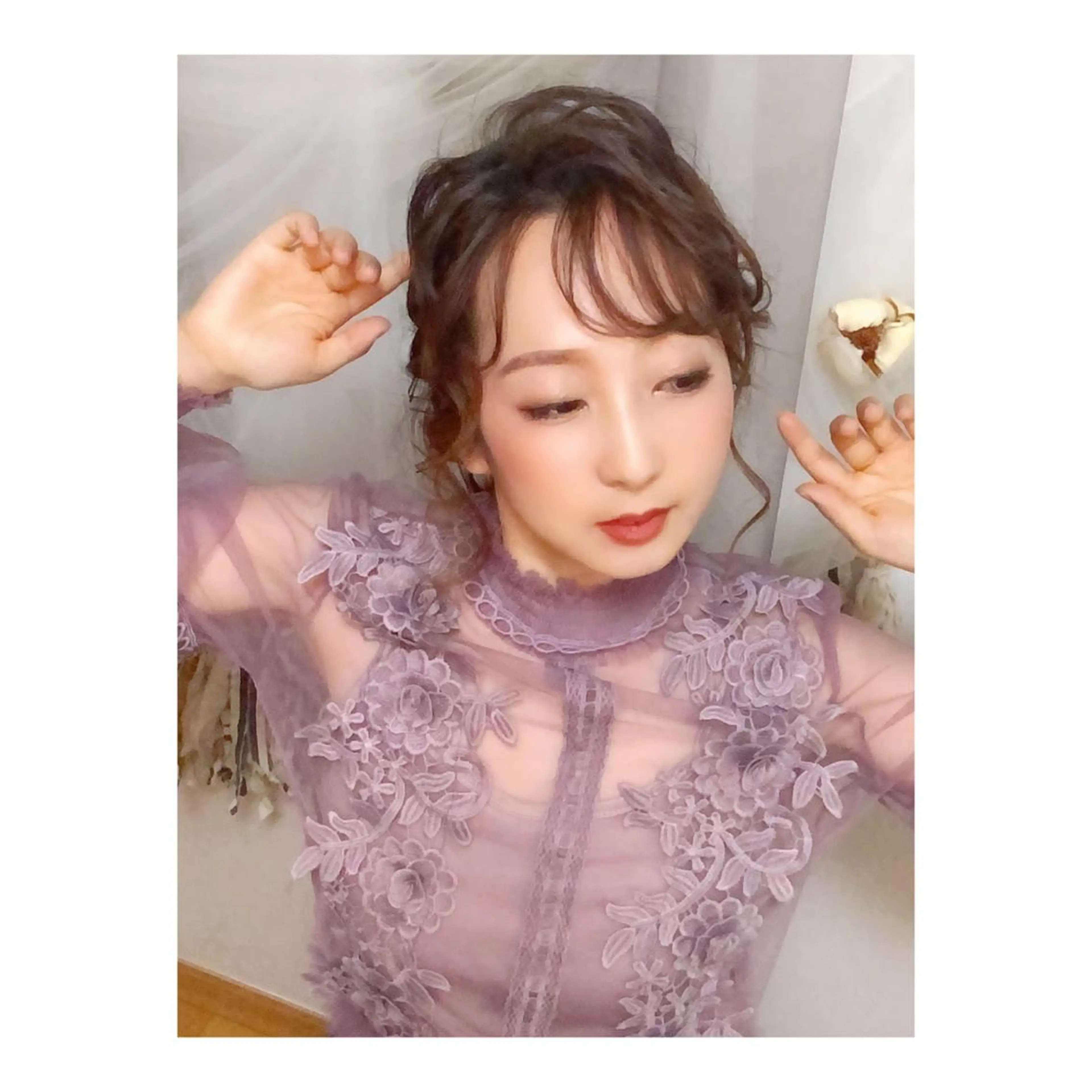 ショート ヘアアレンジ ヘアアンドメイクムタ 新居のヘアスタイル