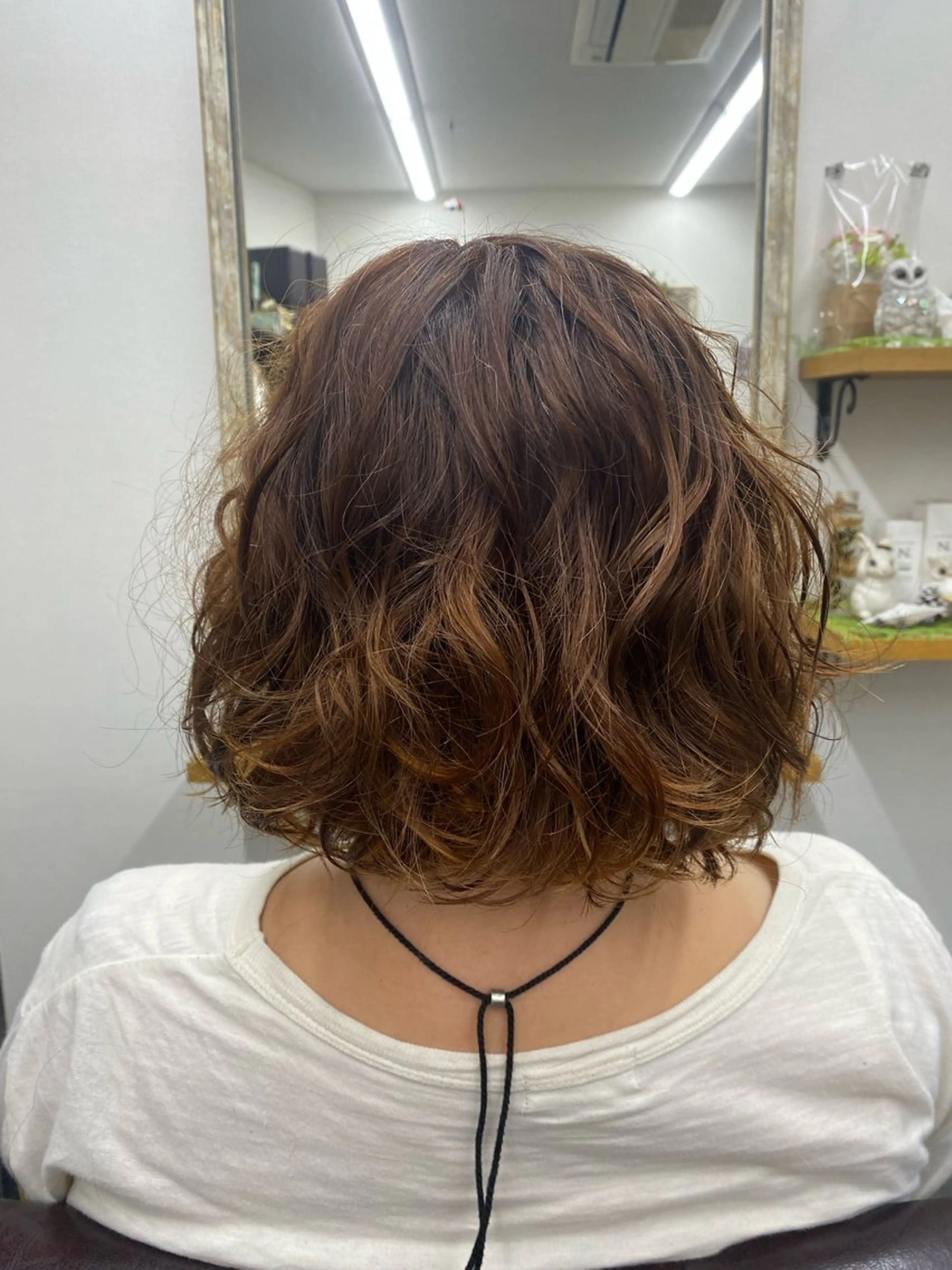 ミディアム パーマ トレフル しばやまのヘアスタイル