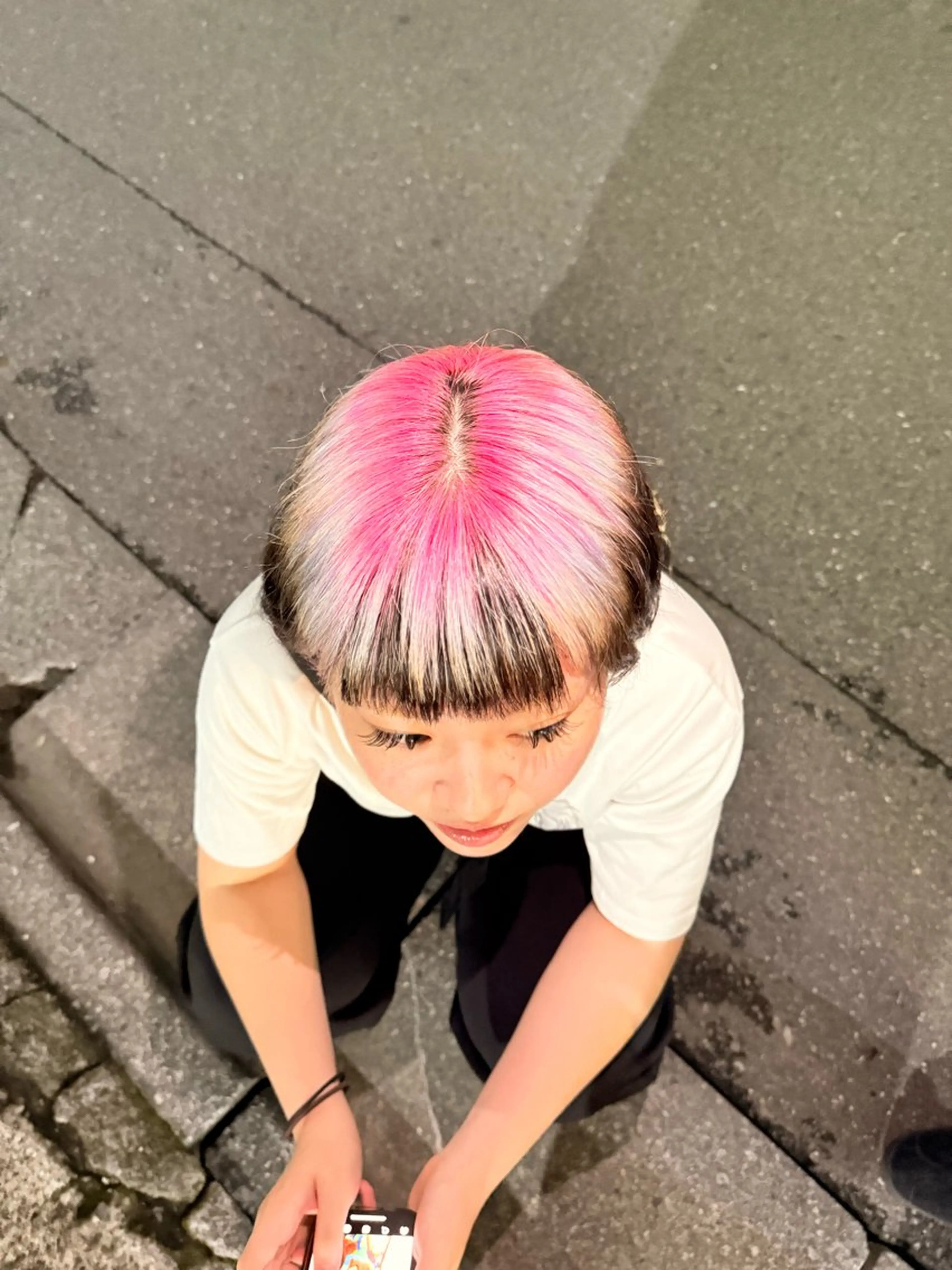 ショート カラー ウルフレイヤー エクステ/kokiのヘアスタイル